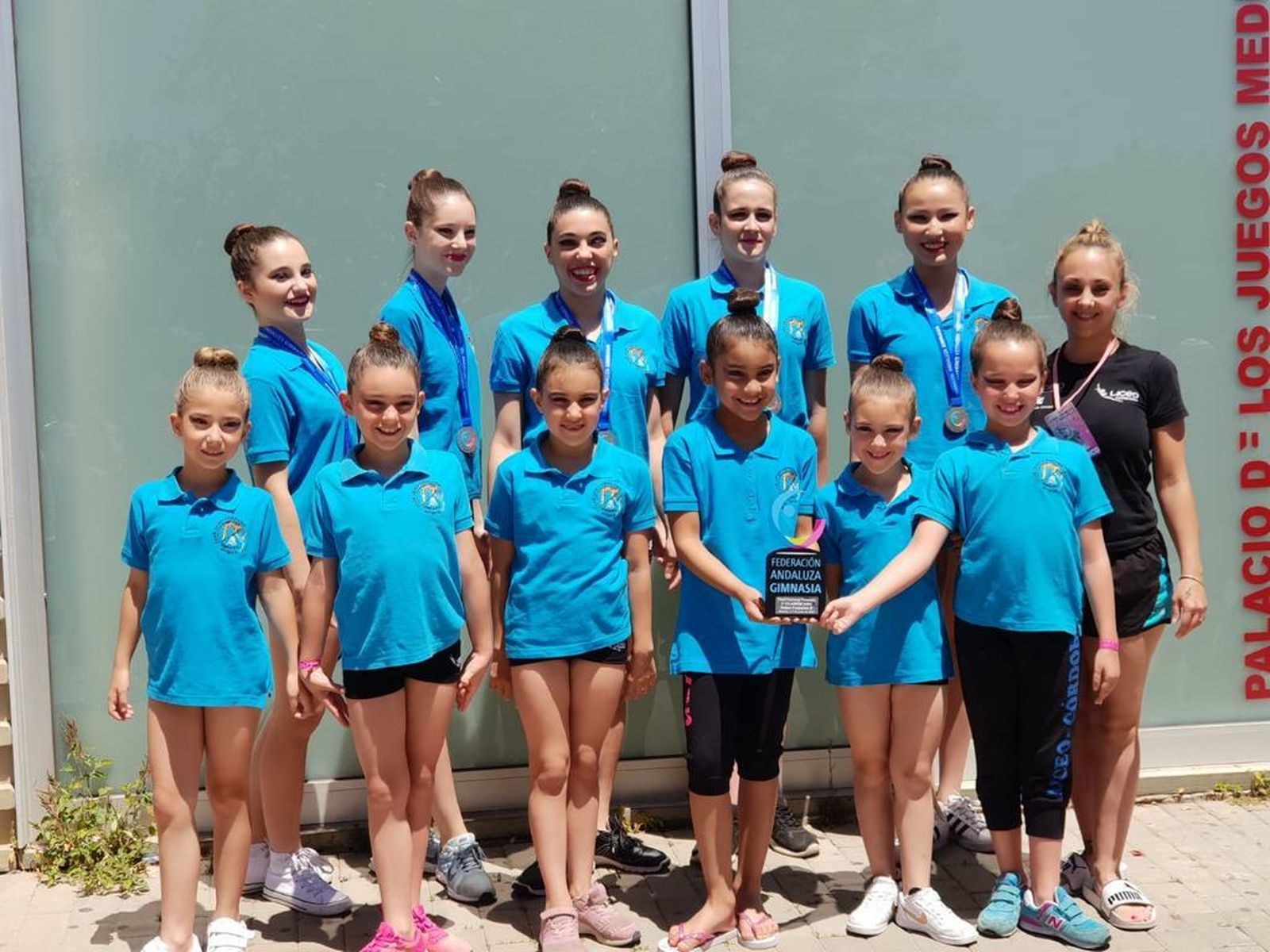 Gimnastas del Club Liceo en el Circuito Promesas de Andalucía.