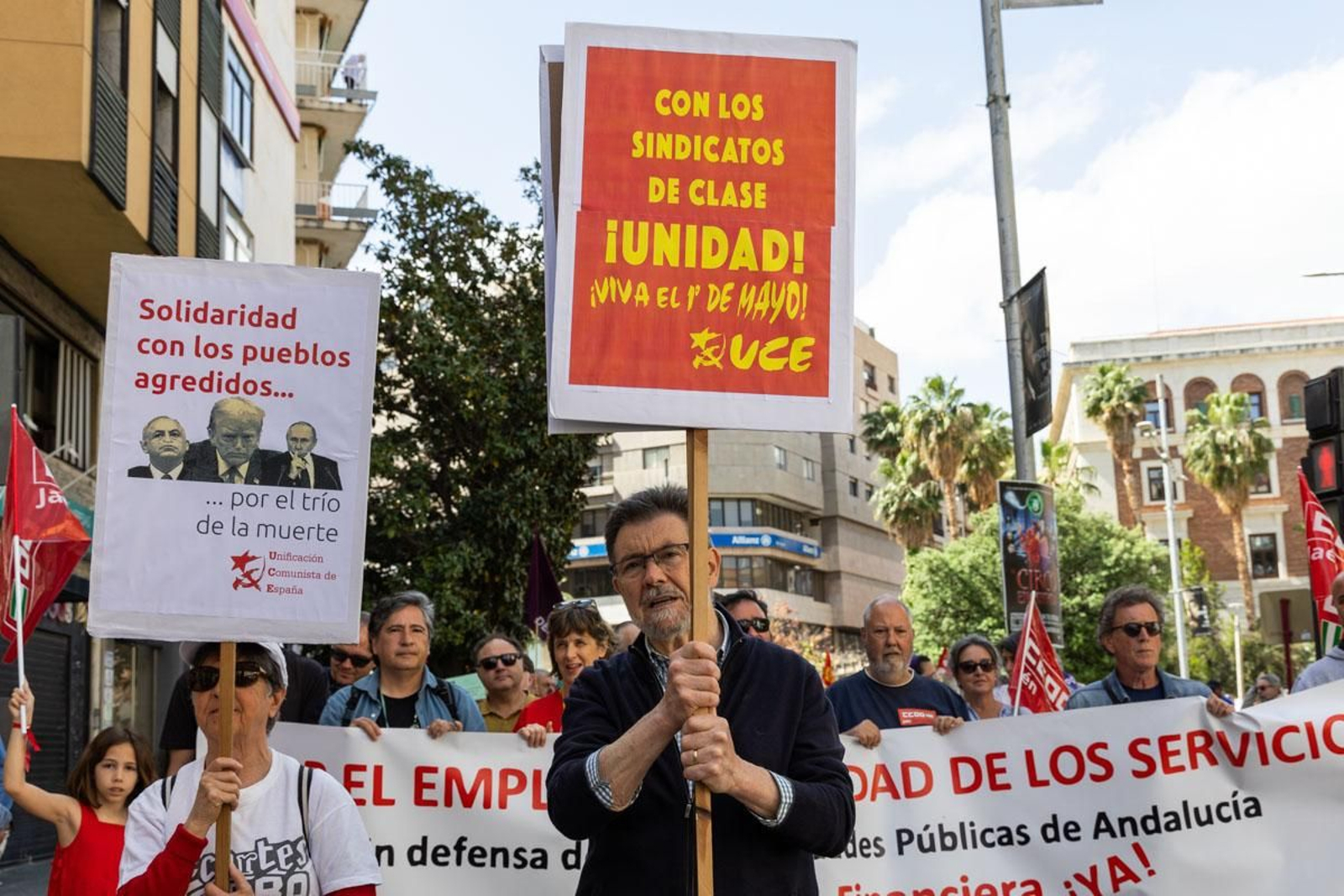Manifestación convocada por el 1º de Mayo