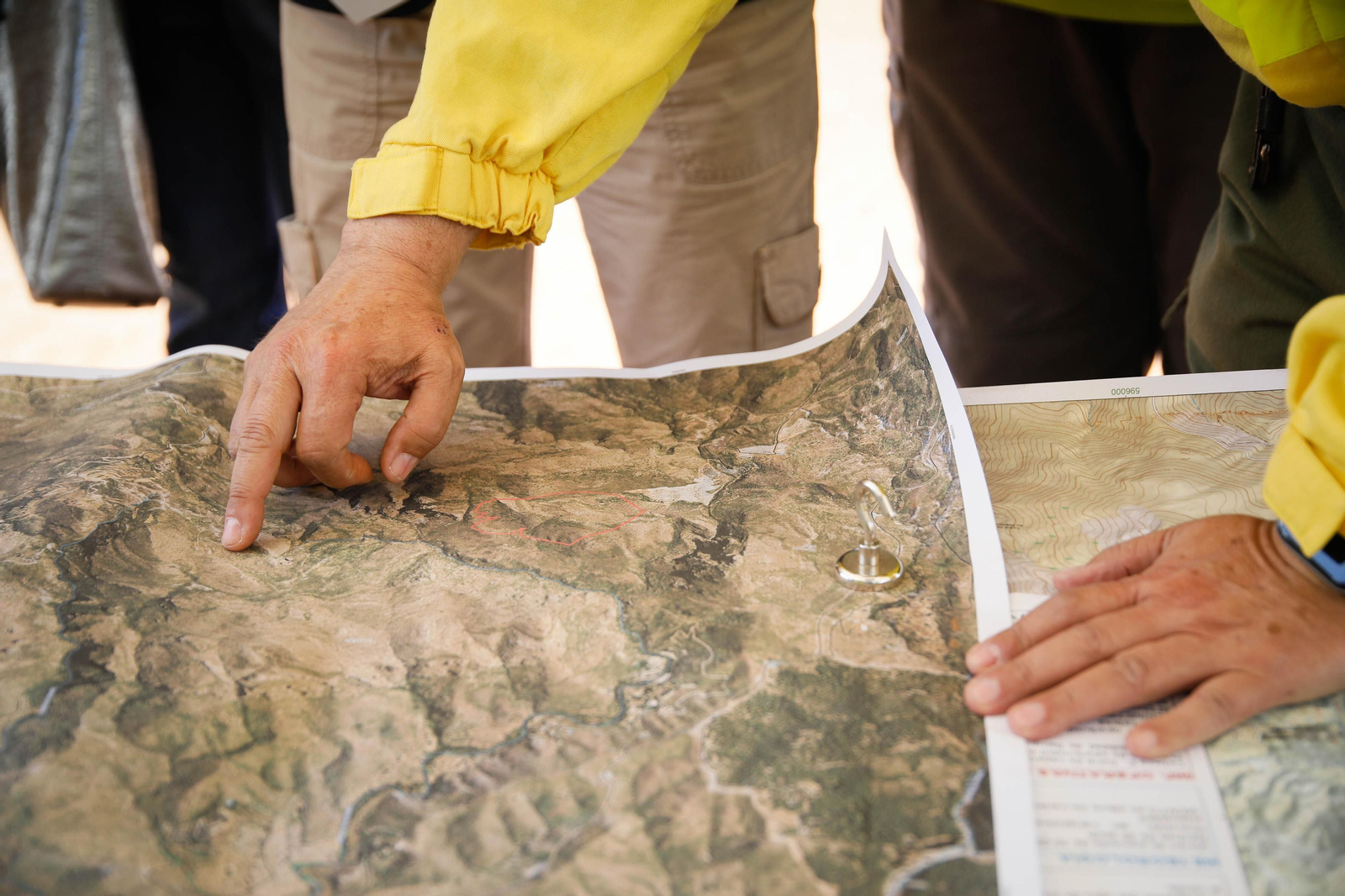 Así se ha vivido el simulacro de incendio forestal en Turre