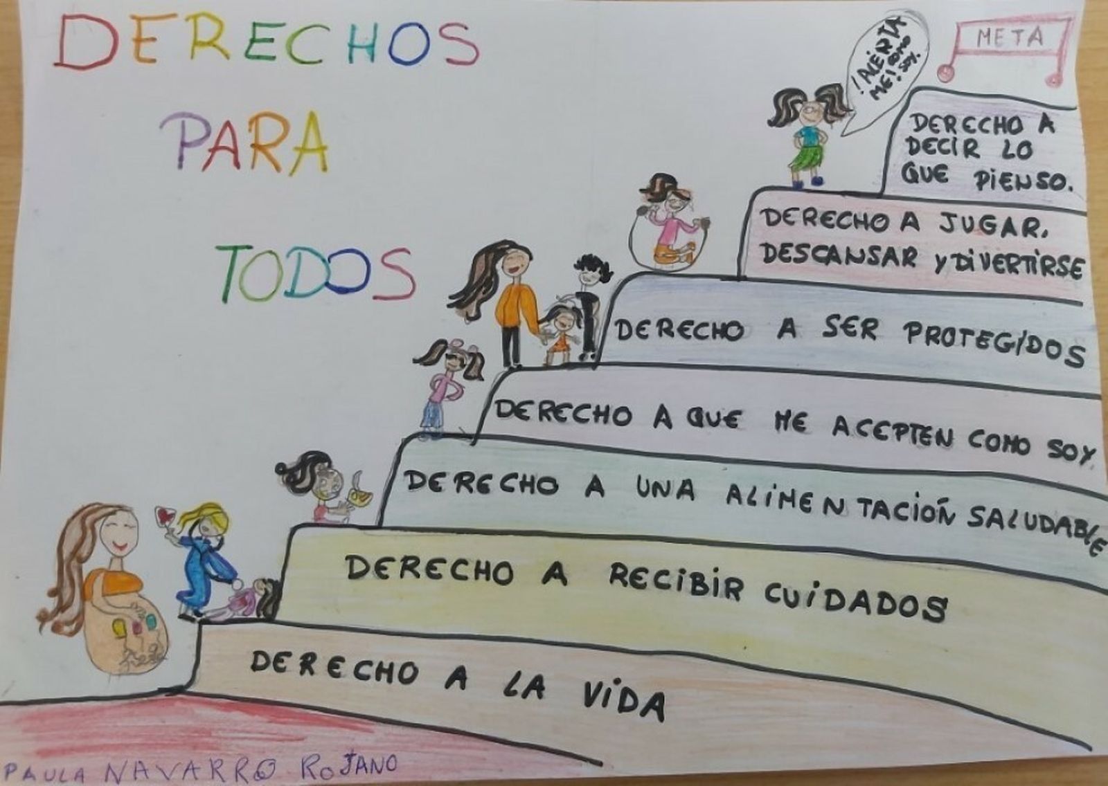El dibujo ganador de Paula Navarro.