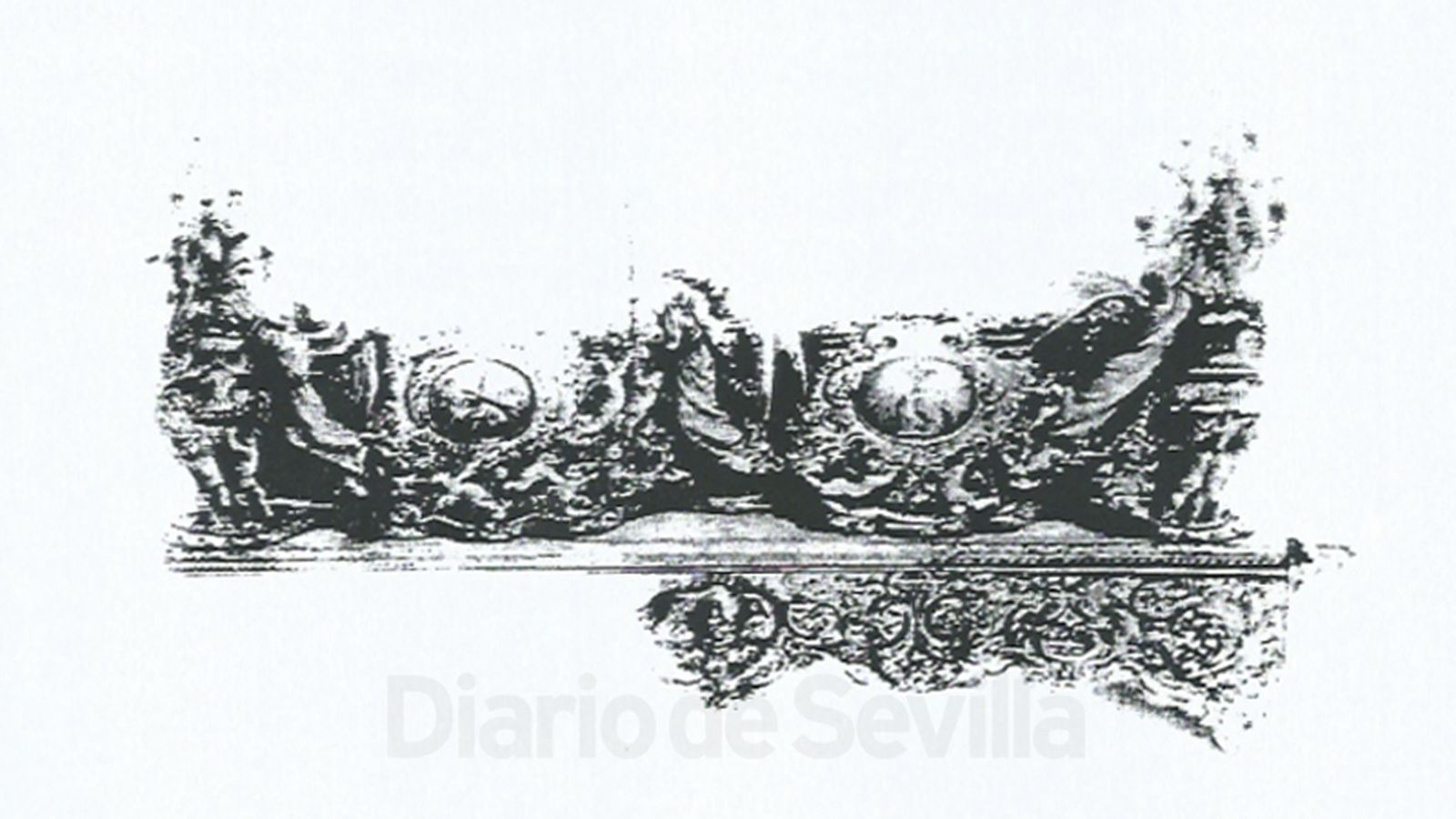 Boceto realizado por Castillo Lastrucci elegido para el nuevo paso del Cachorro