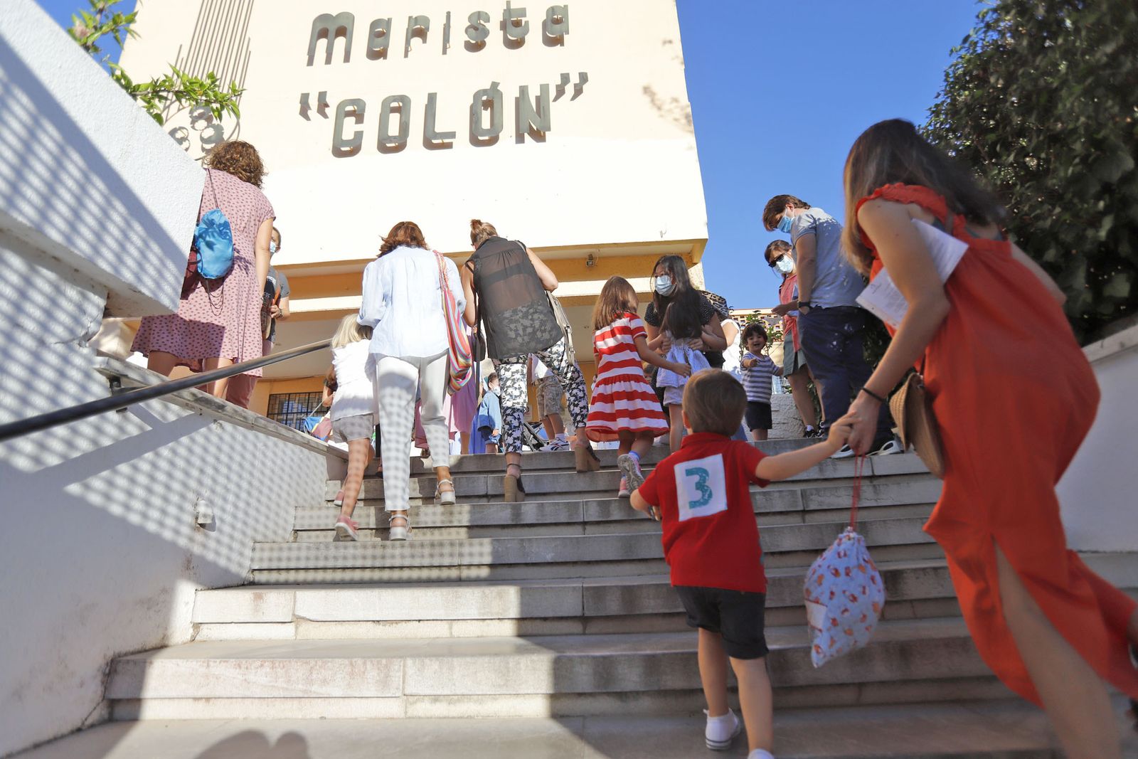 Imágenes de la vuelta al cole en las aulas de Huelva