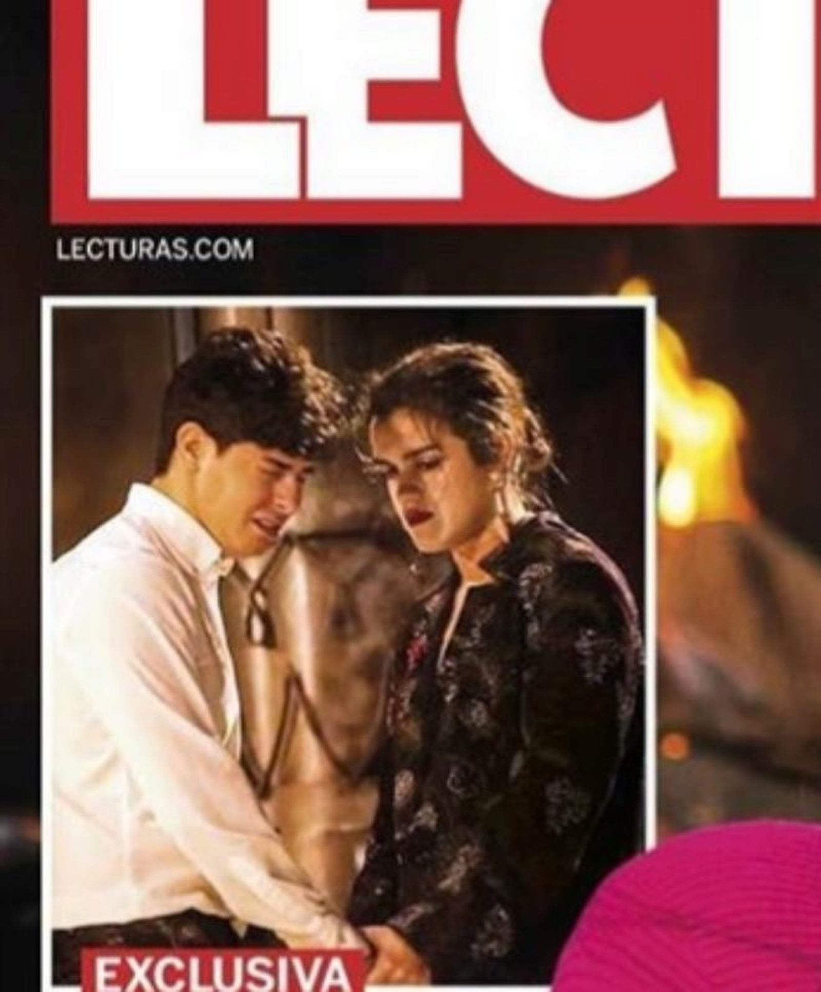 Portada de Lecturas con la foto del momento de su ruptura.