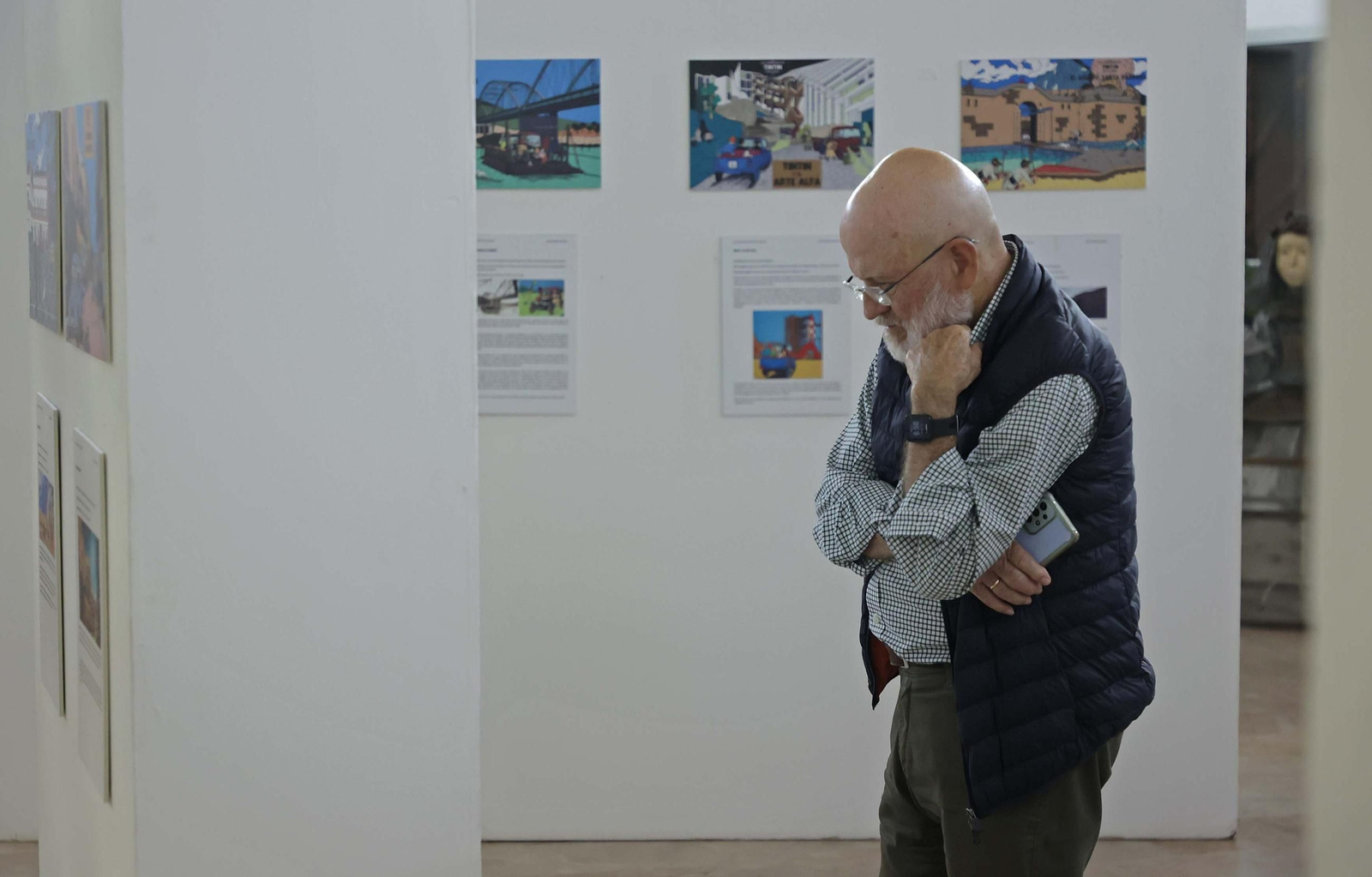 Fotos de la exposición Tintín en el Campo de Gibraltar