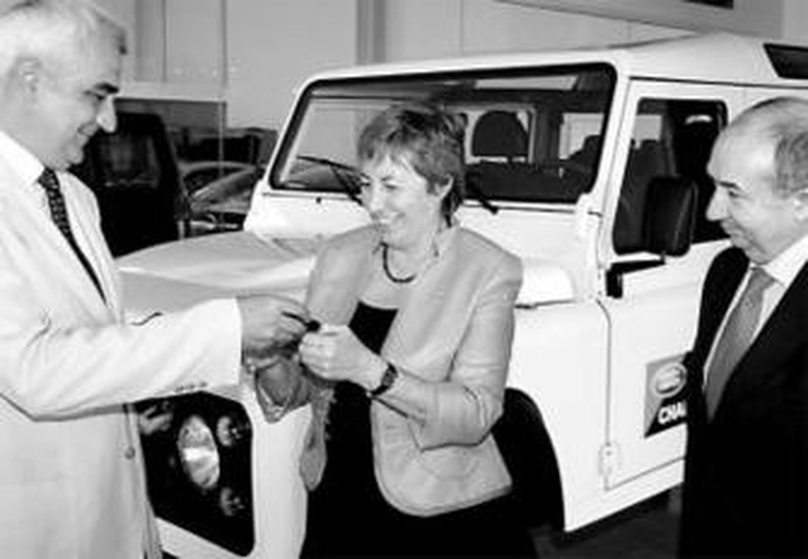 Rafael de la Calle, Concepción García y Francisco Pérez durante el acto.