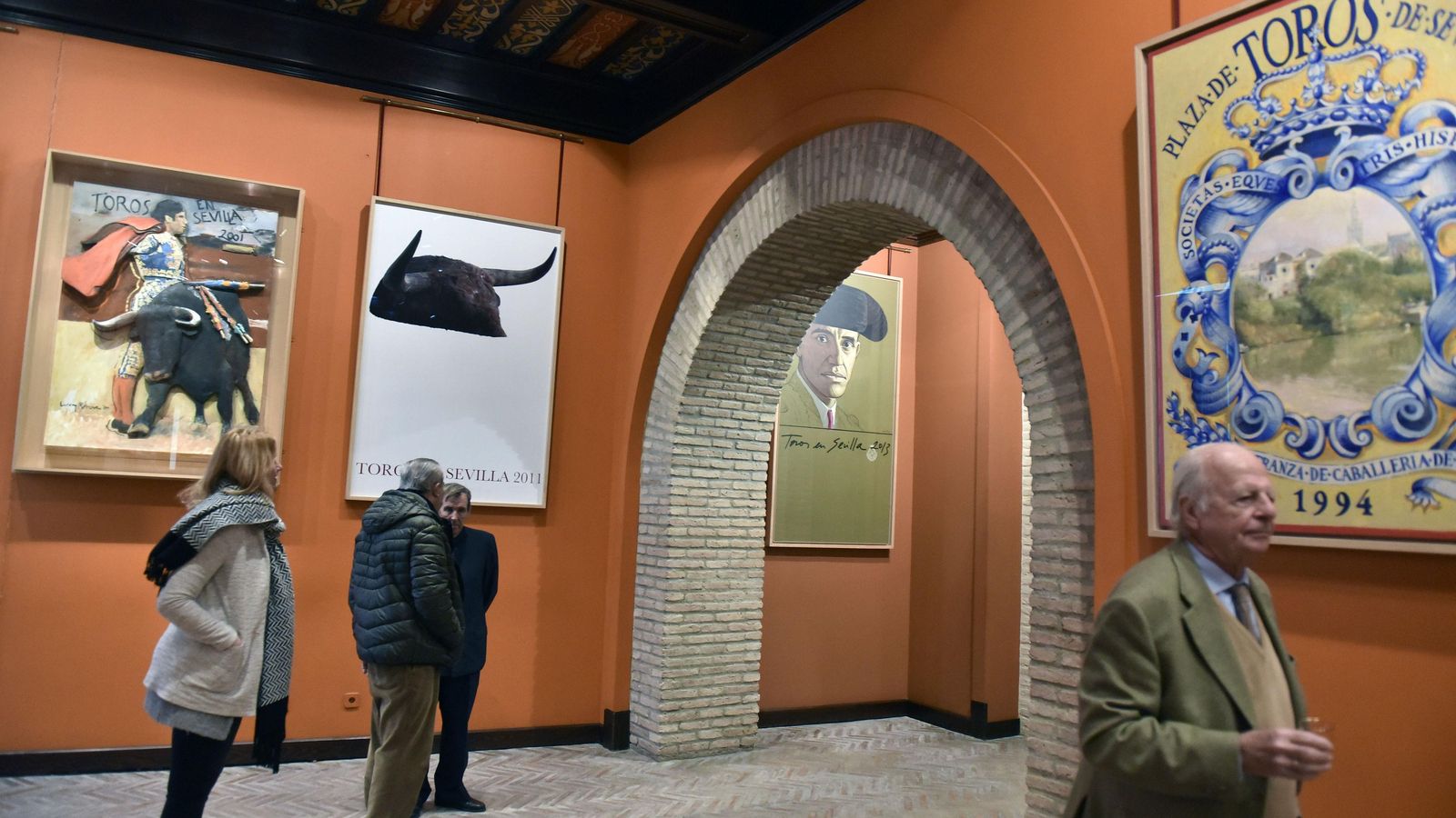 El salón de carteles de la Real Maestranza.