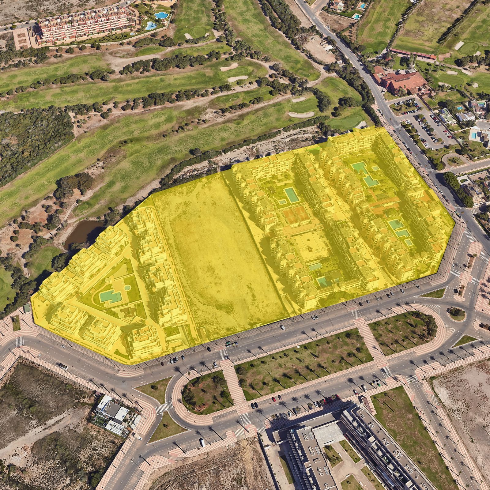 Área que se quiere urbanizar en Roquetas de Mar.