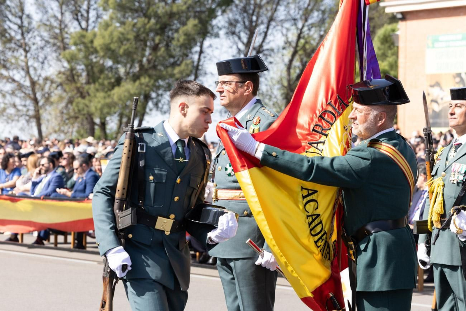 Acto de jura de bandera de la 130ª promoción de guardias civiles de la Academia de Baeza