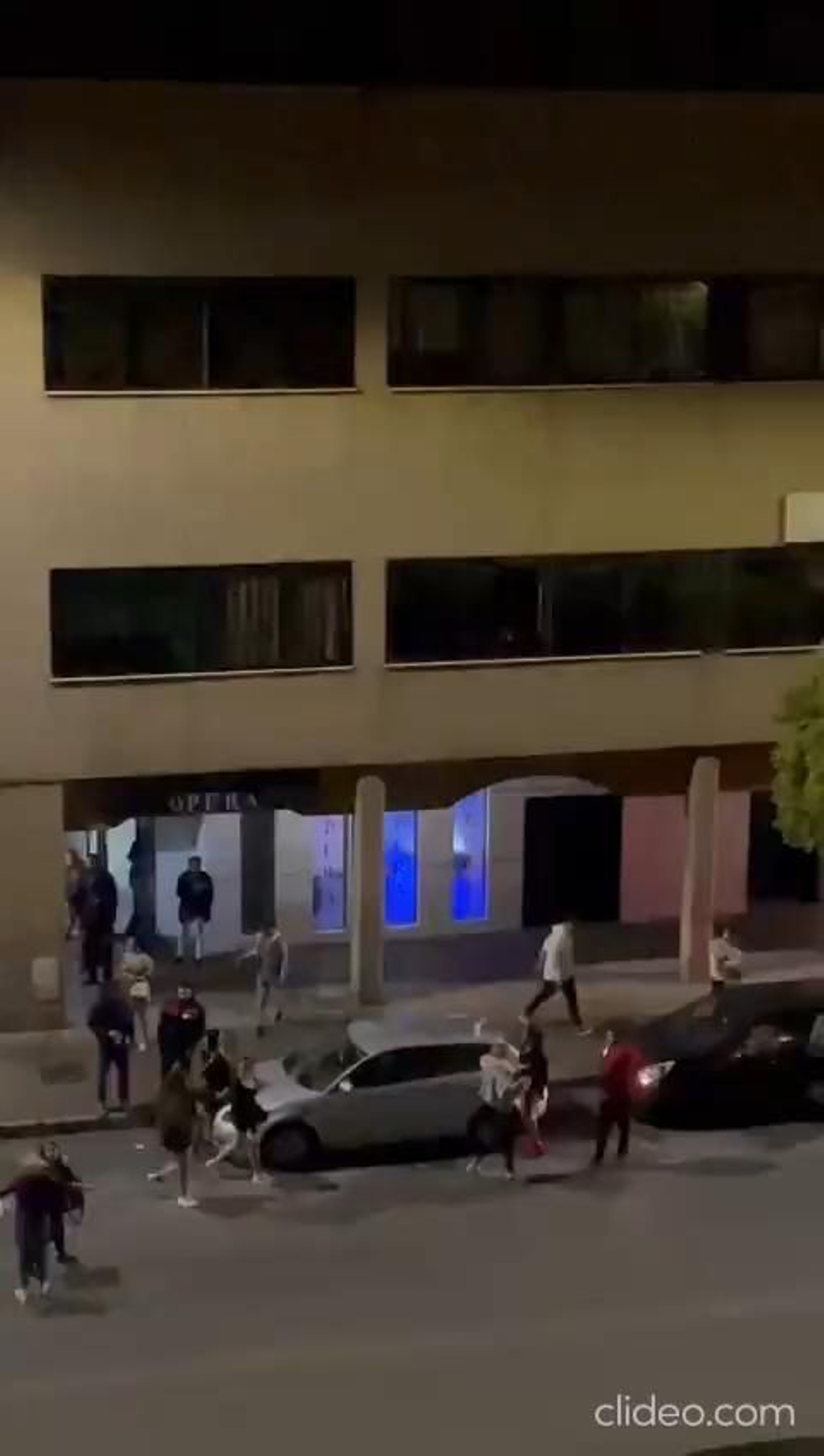 Pelea en la avenida de Méjico