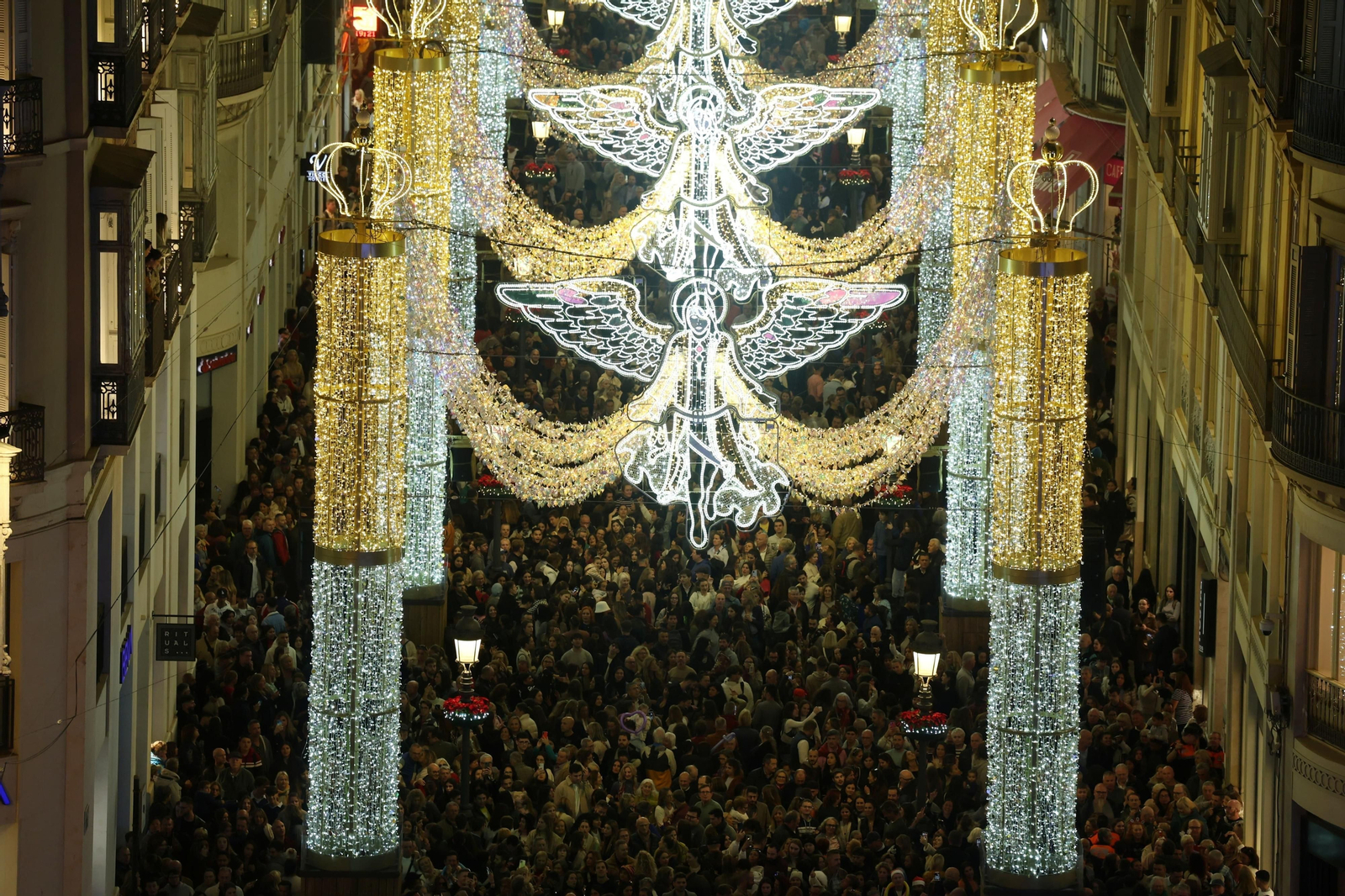 El alumbrado de Navidad en Málaga, en fotos