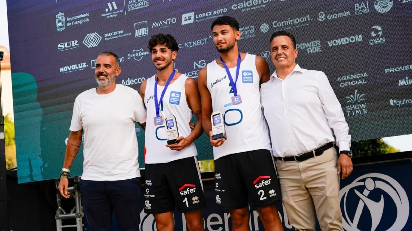 Antonio Saucedo y Álvaro Viera, terceros en el Campeonato de España de Vóley Playa.