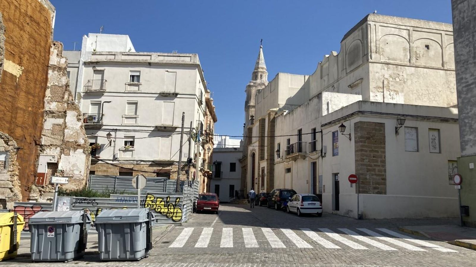 Imagen actual de las calles Santa María y Mirador. Imagen actual de las calles Santa María y Mirador.
