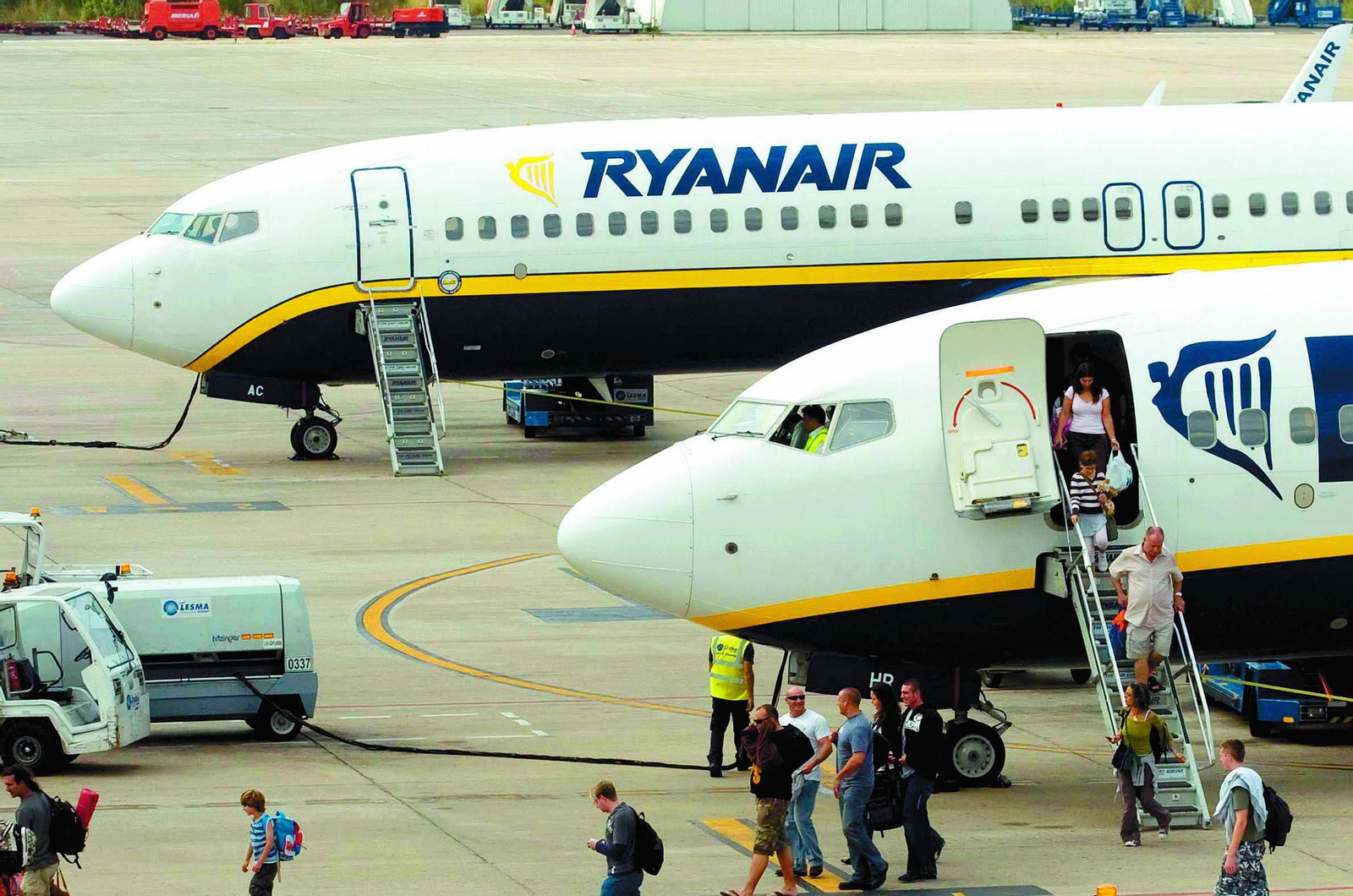 Aviones de la compañía irlandesa.