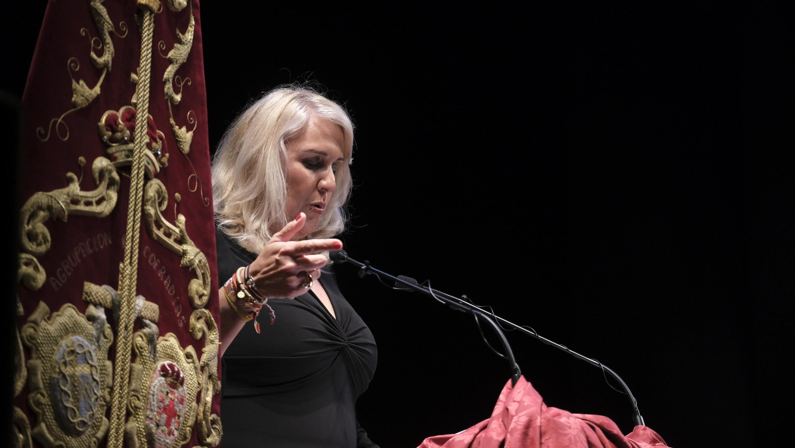 Raquel Criado pregona la Semana Santa Almería 2024, en imágenes