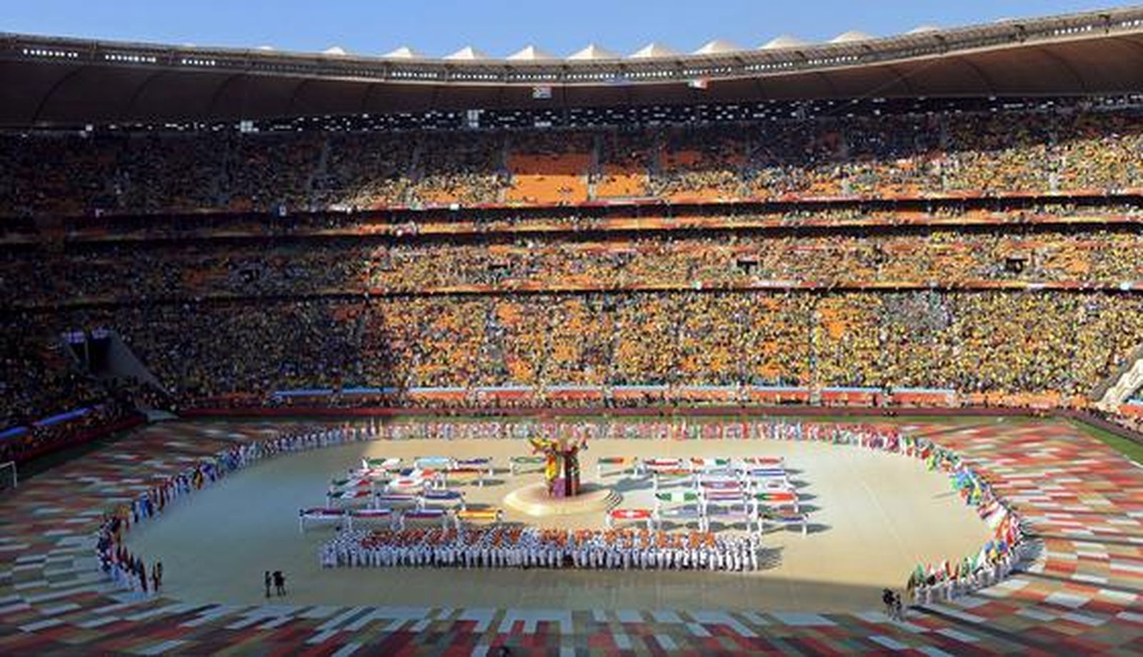 Una fiesta de música y color abre oficialmente el Mundial de Sudáfrica 2010.

Foto: Efe