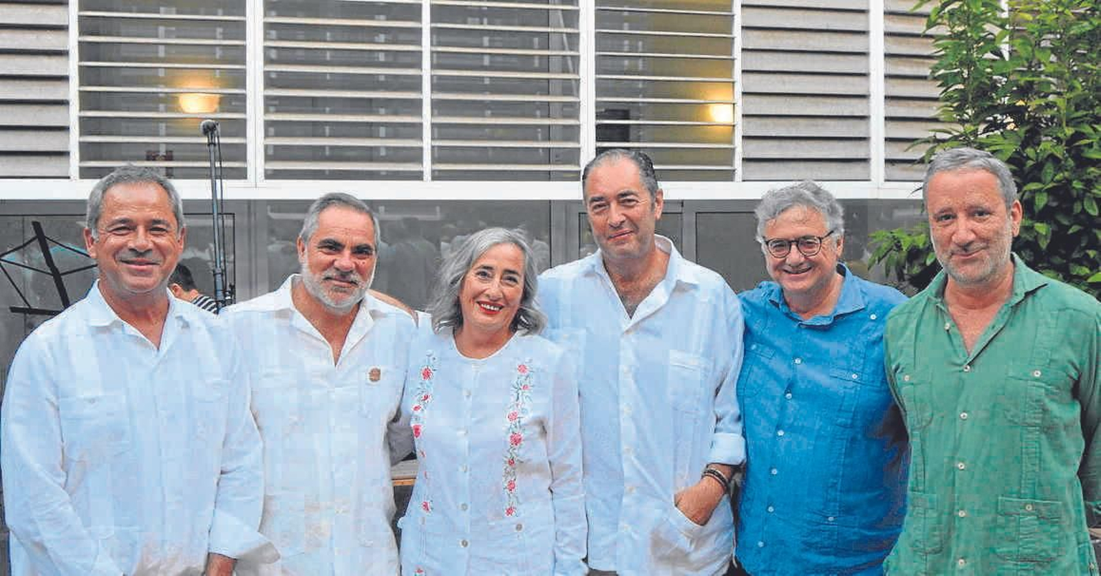 Juan Luis Álvarez, Salvador Celada, la pregonera Carmen Morillo, Antonio Hernández Rodicio, Antonio Yélamo y Carlos Alarcón.