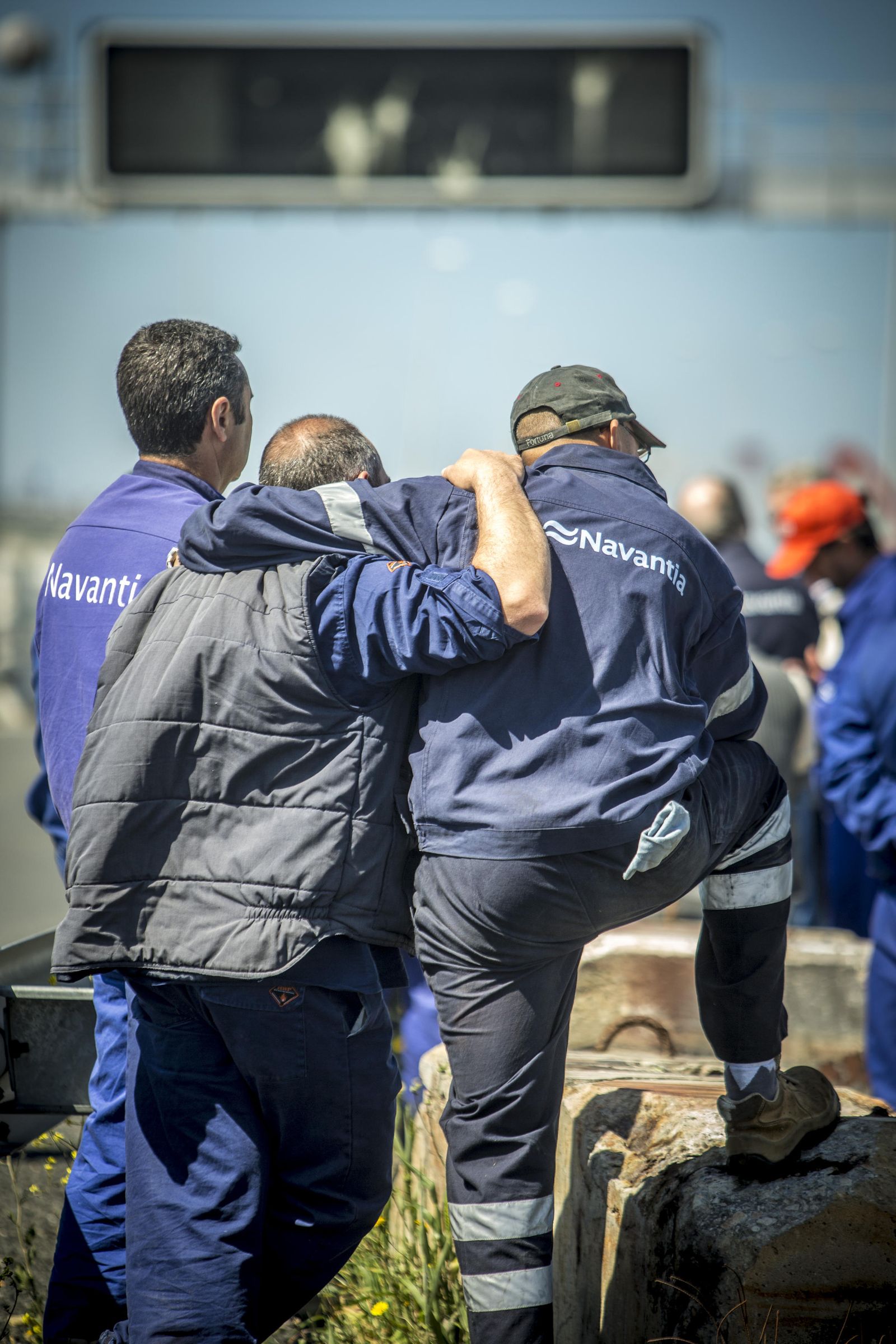 Empleados de plantilla de Puerto Real.