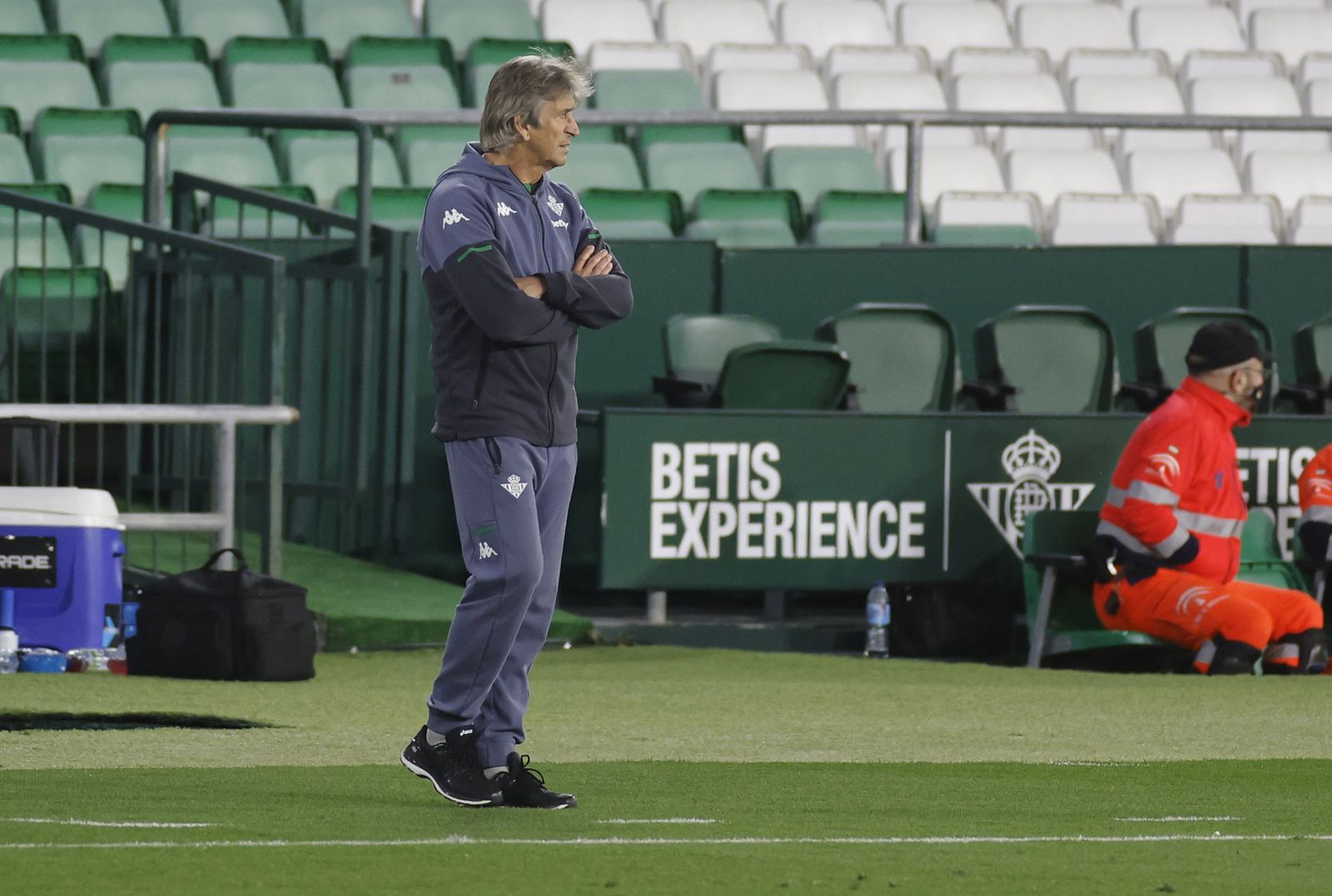 Pellegrini, durante el encuentro ante el Levante.