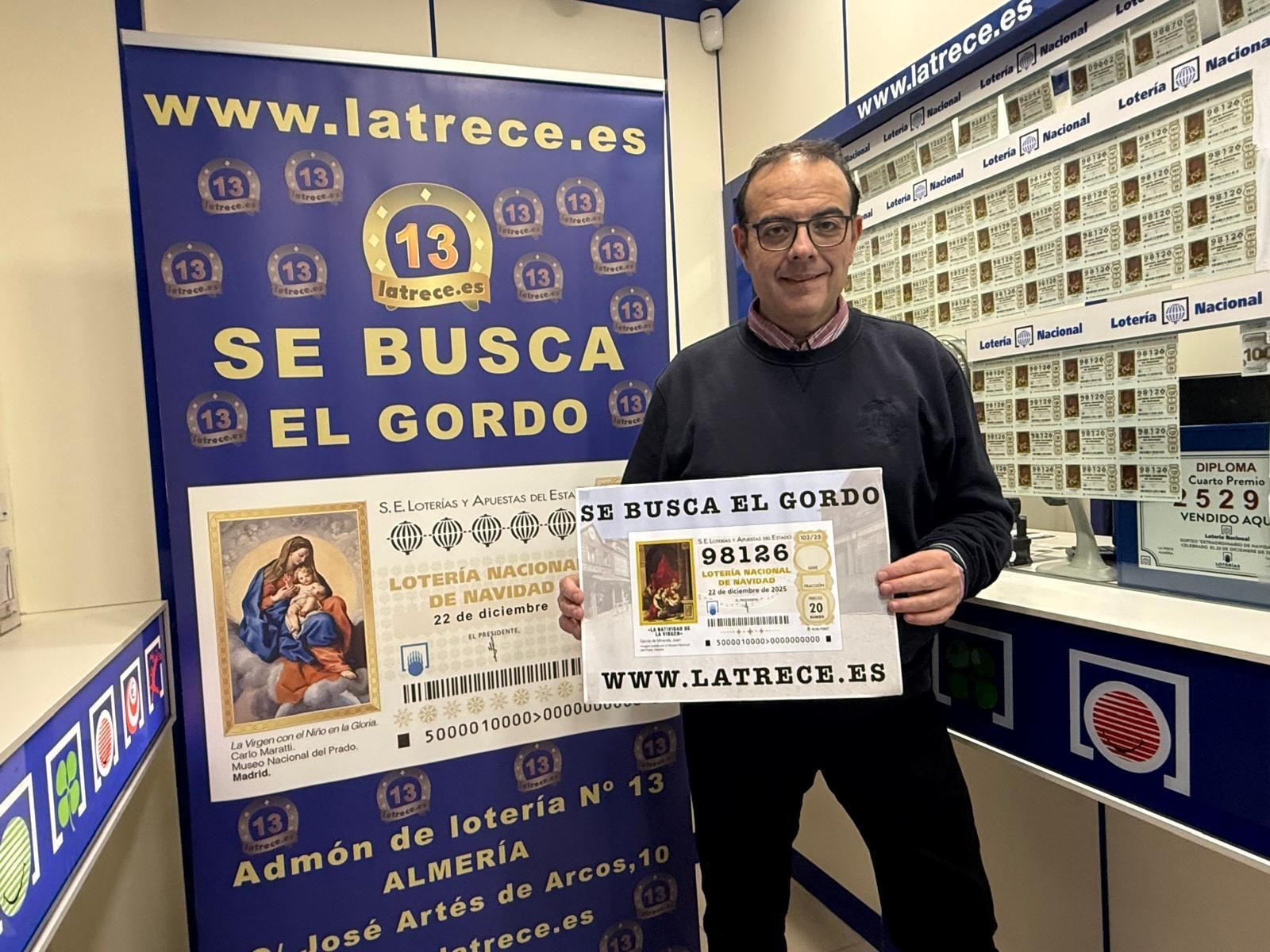 Aquí es donde la administración La Trece de Almería va a esconder 20 décimos de El Gordo