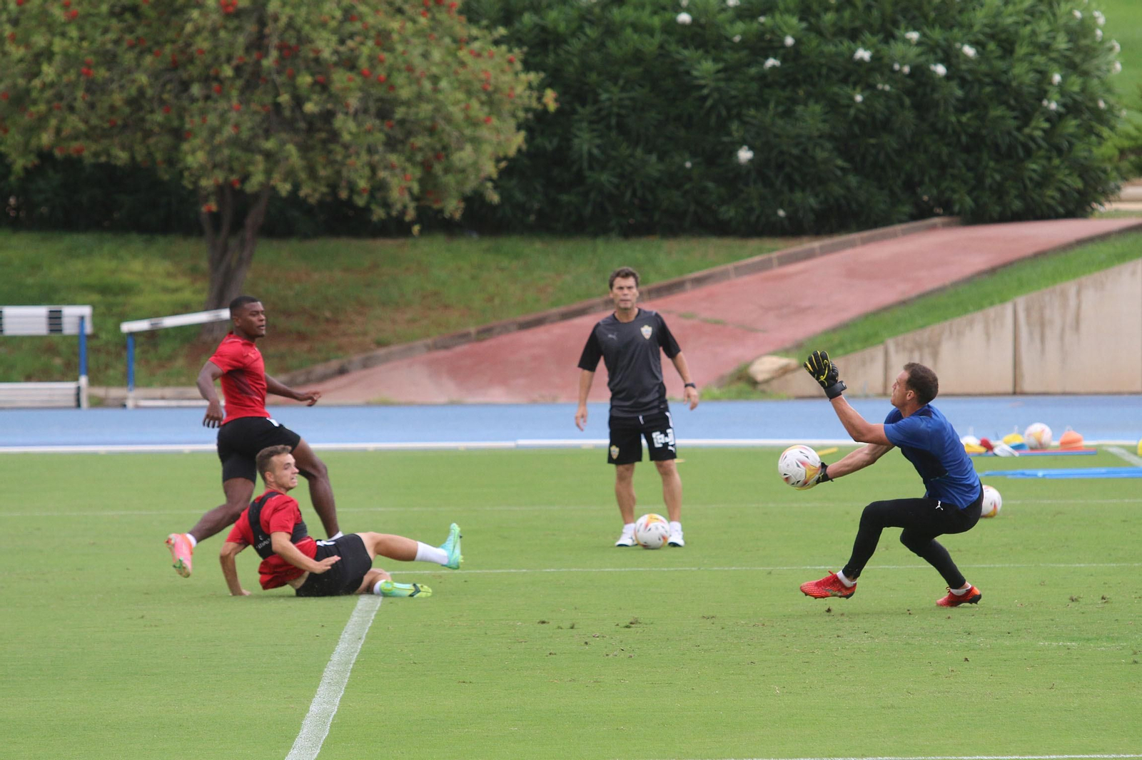 Fotogalería del entrenamiento de la UD Almería del miércoles 11 de agosto