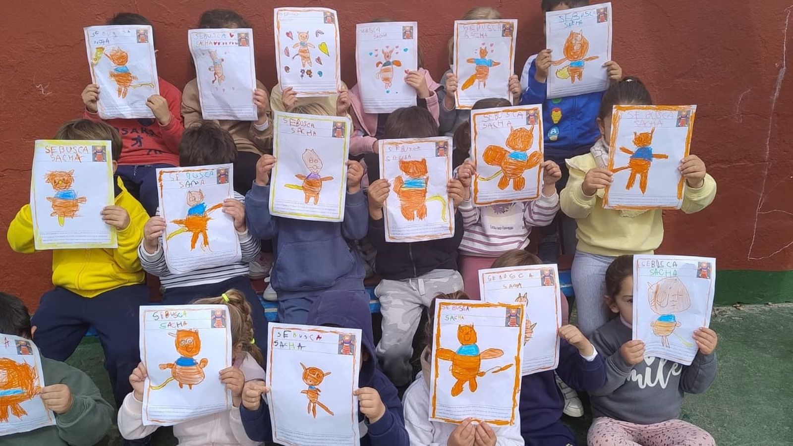 Carteles de la búsqueda de Sacha.