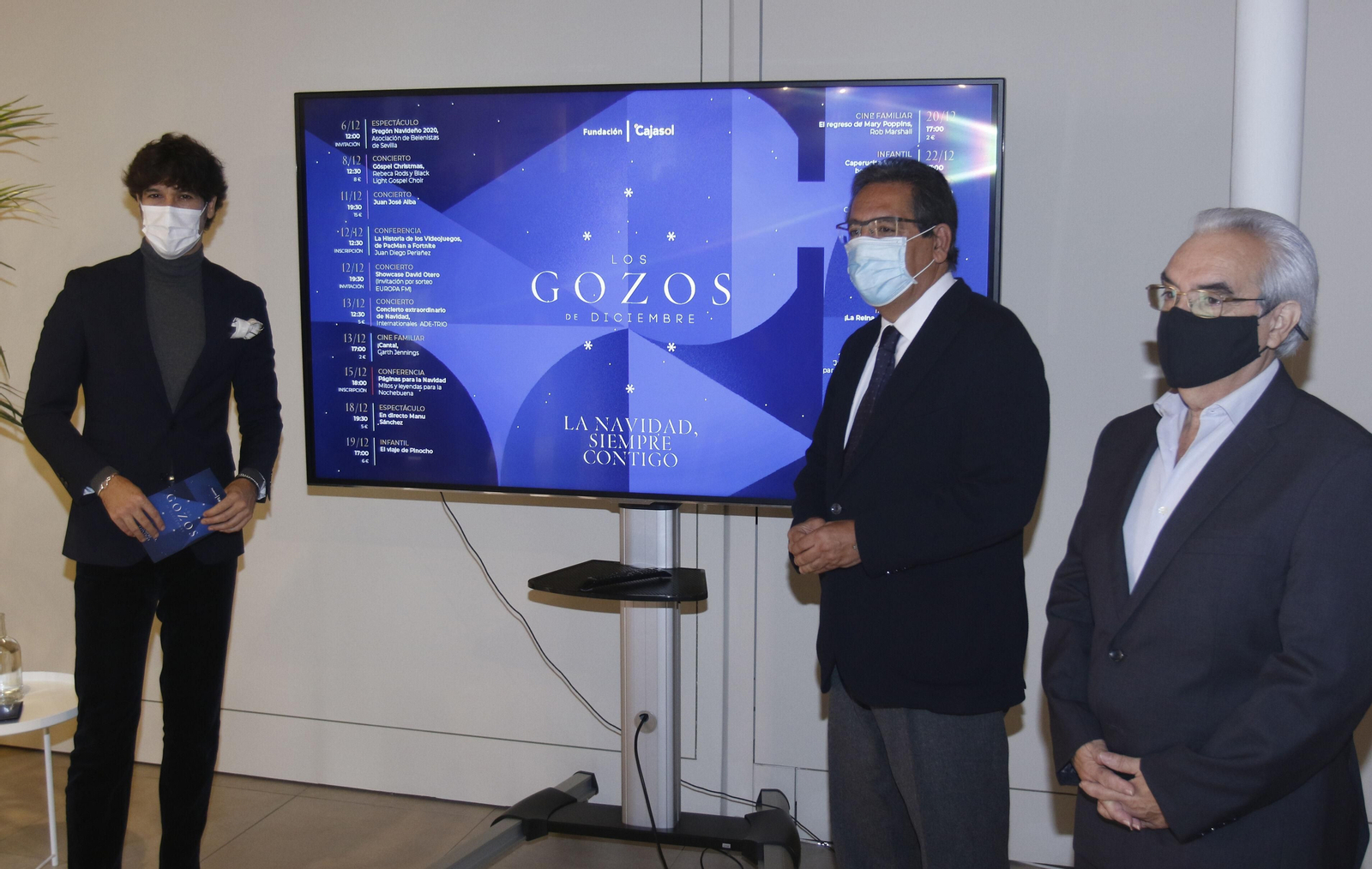 Manuel Lombo y Antonio Pulido, en la presentación del ciclo navideño.
