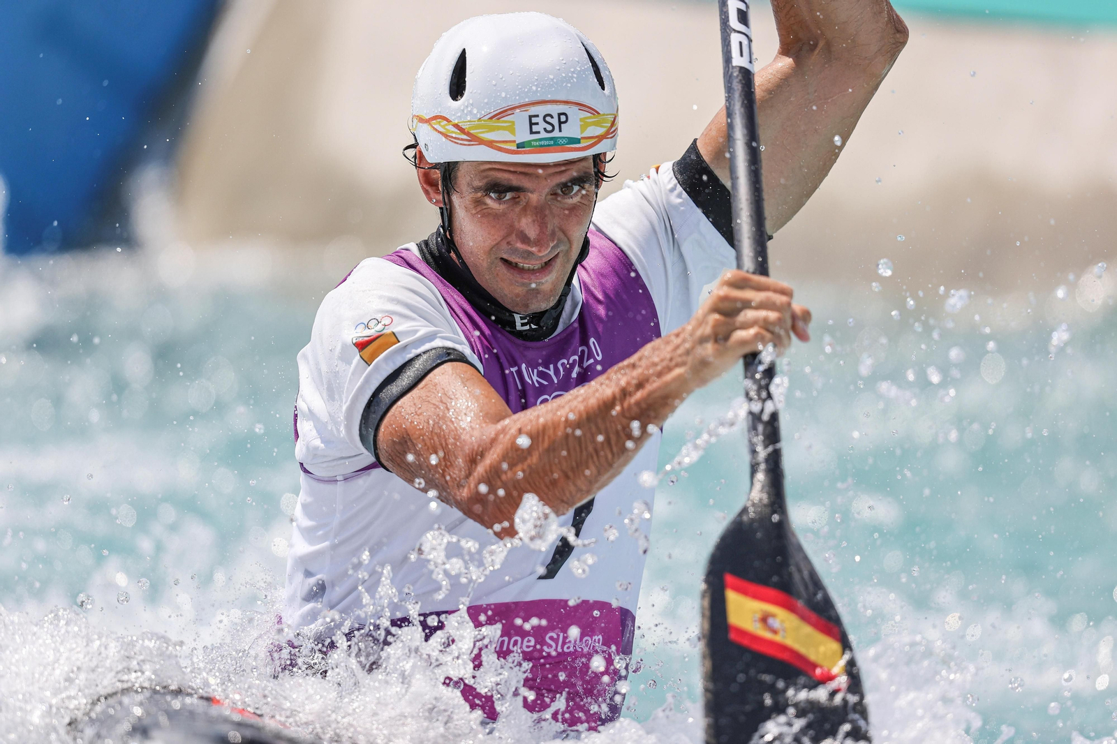 Ander Elosegi, durante su participación en los Juegos de Tokio.