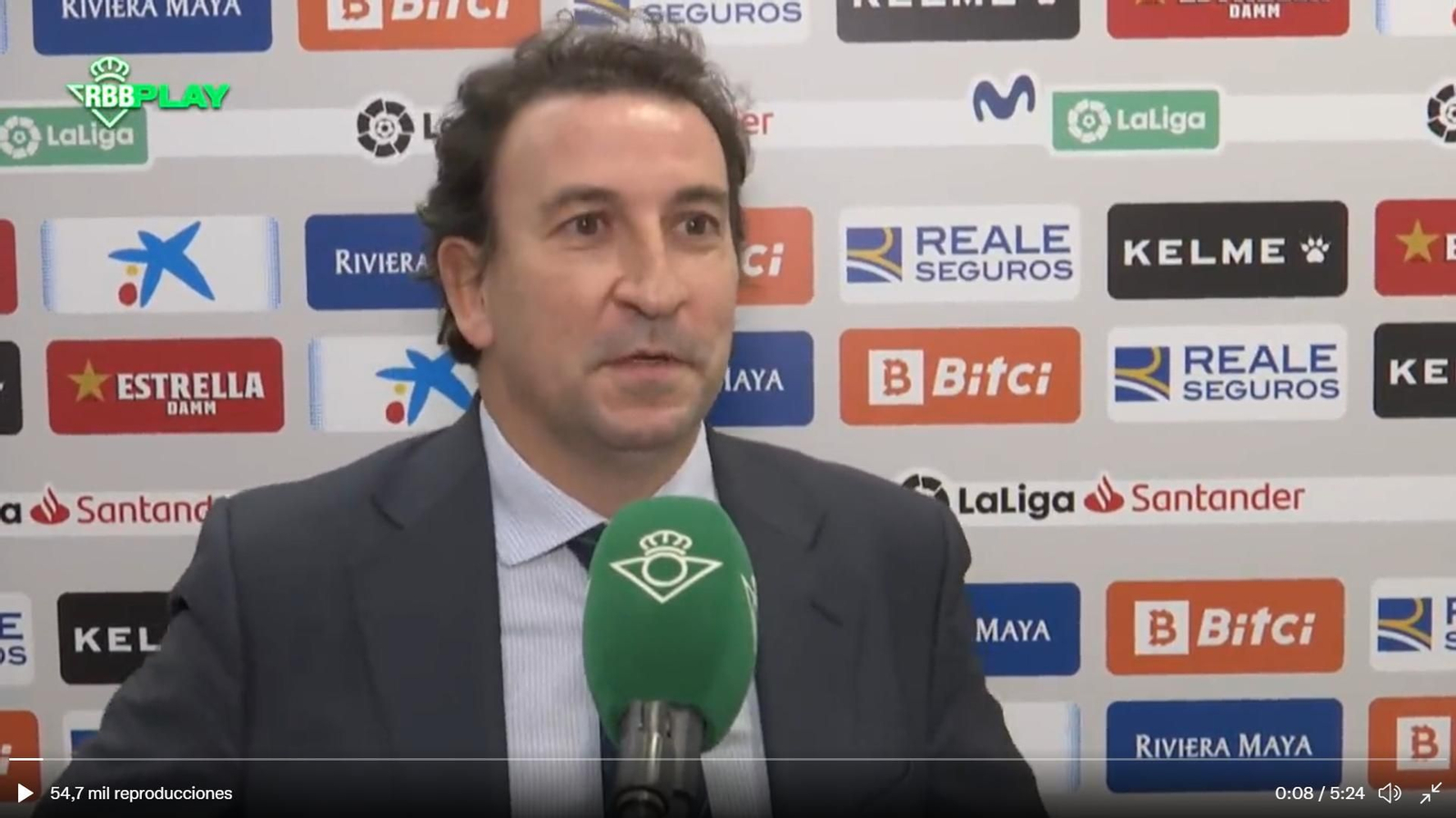 El vicepresidente del Betis, José Miguel López Catalán.