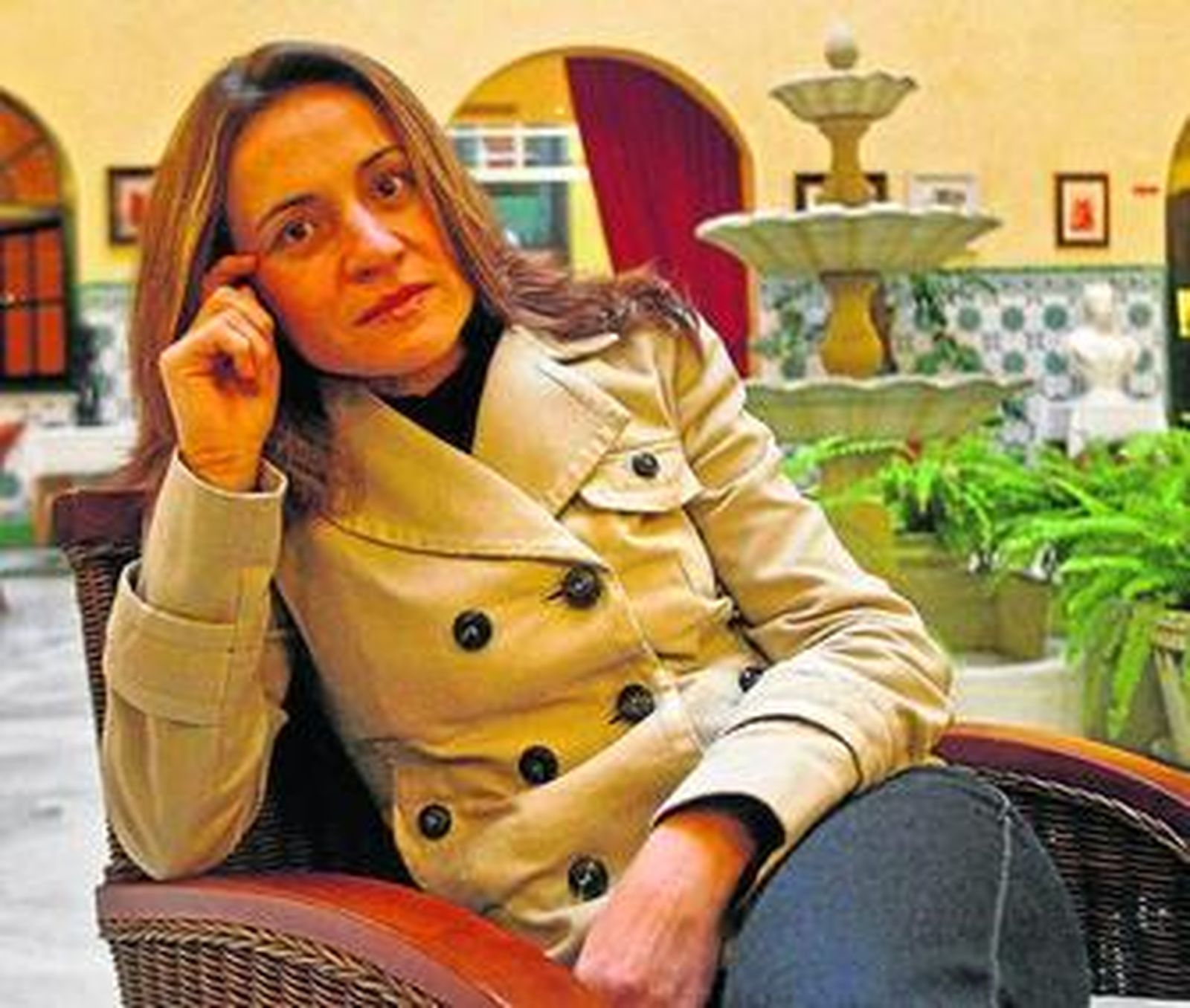 La escritora, momentos antes de su intervención en la sala Kursala.