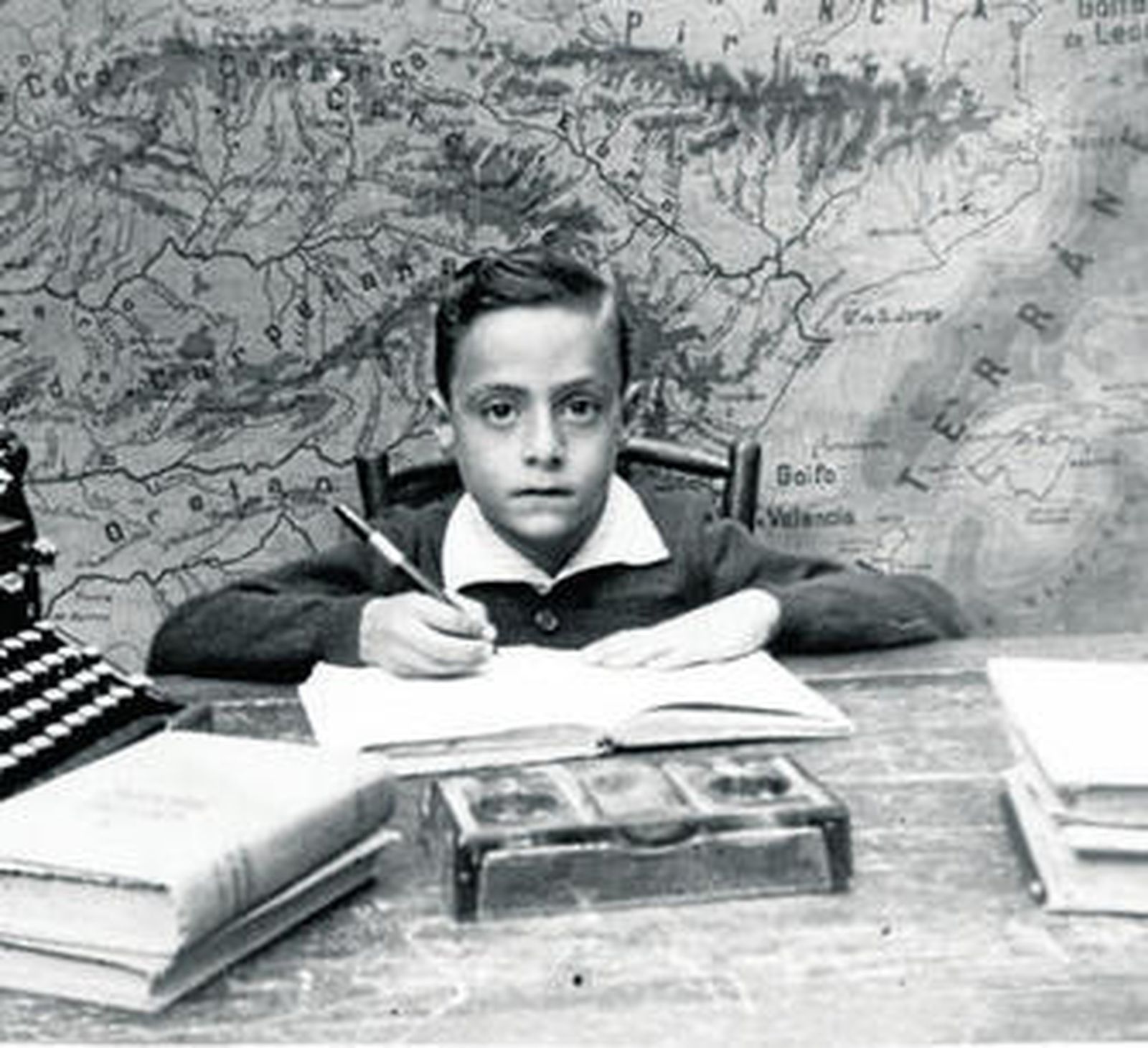 Ángel Aroca, en el colegio