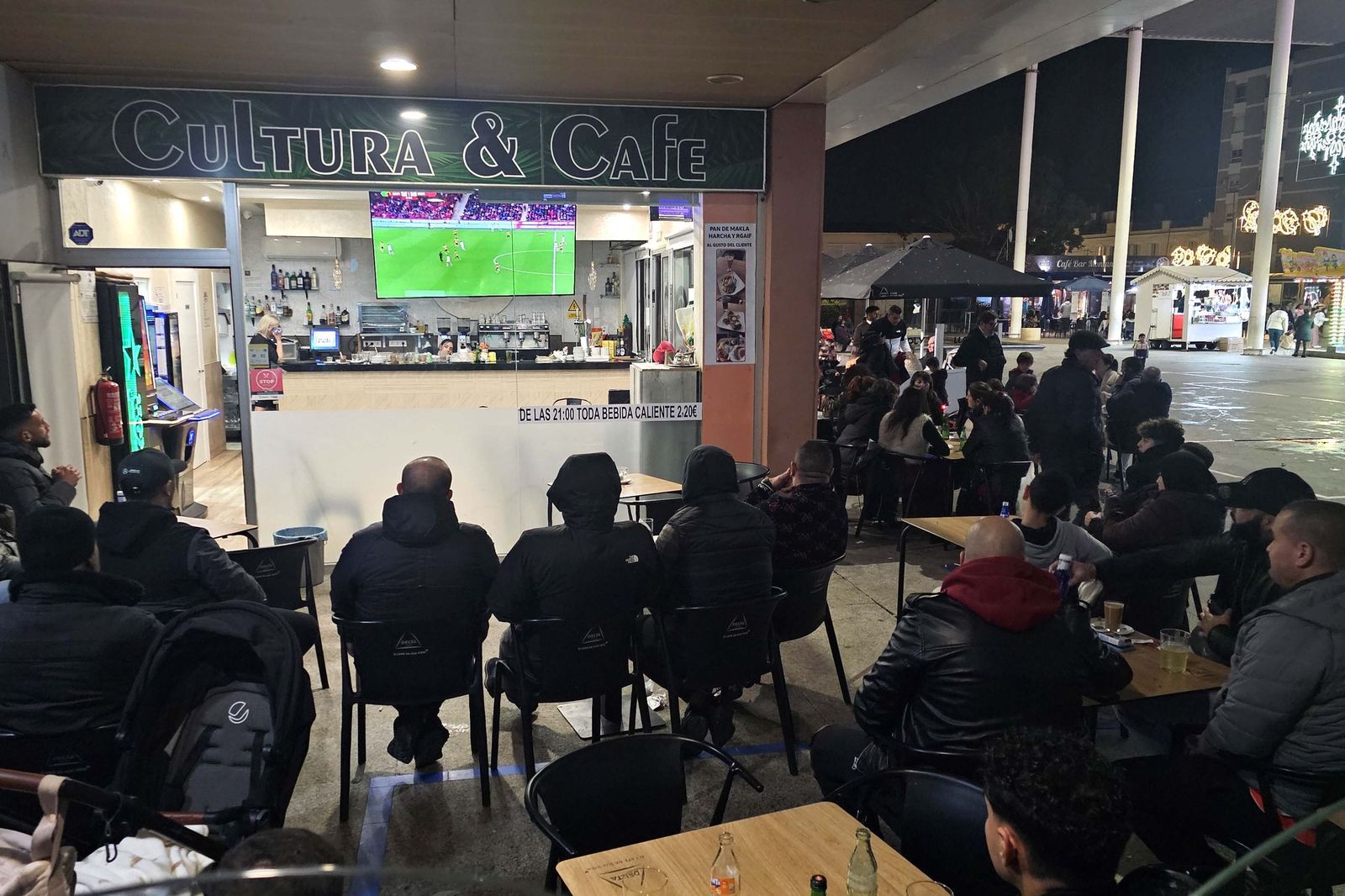 Las fotos de cómo se vivió en Algeciras el Zambia - Marruecos de la Copa de África