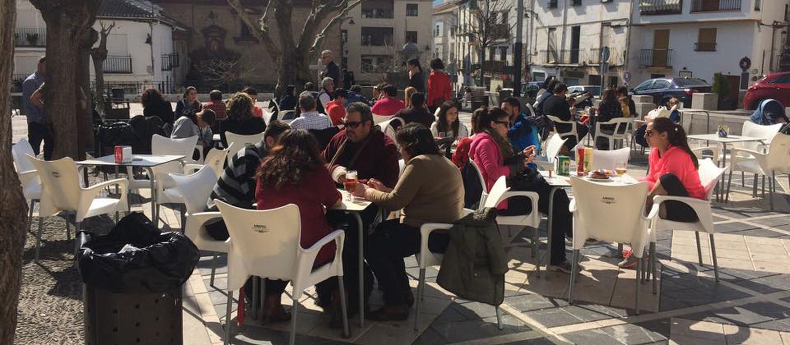 Terraza del Mesón Celia, uno de los establecimientos participantes.