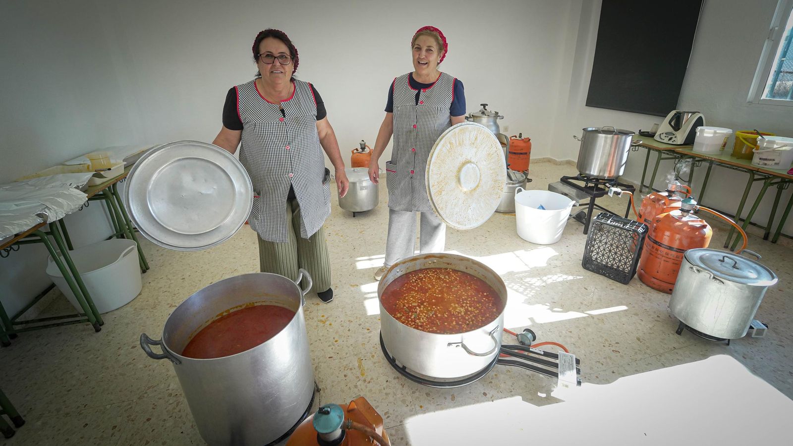 Berza de Pepi Lara y Ana Barba en el Concurso de Mosto y Ajo Campero de Las Tablas.
