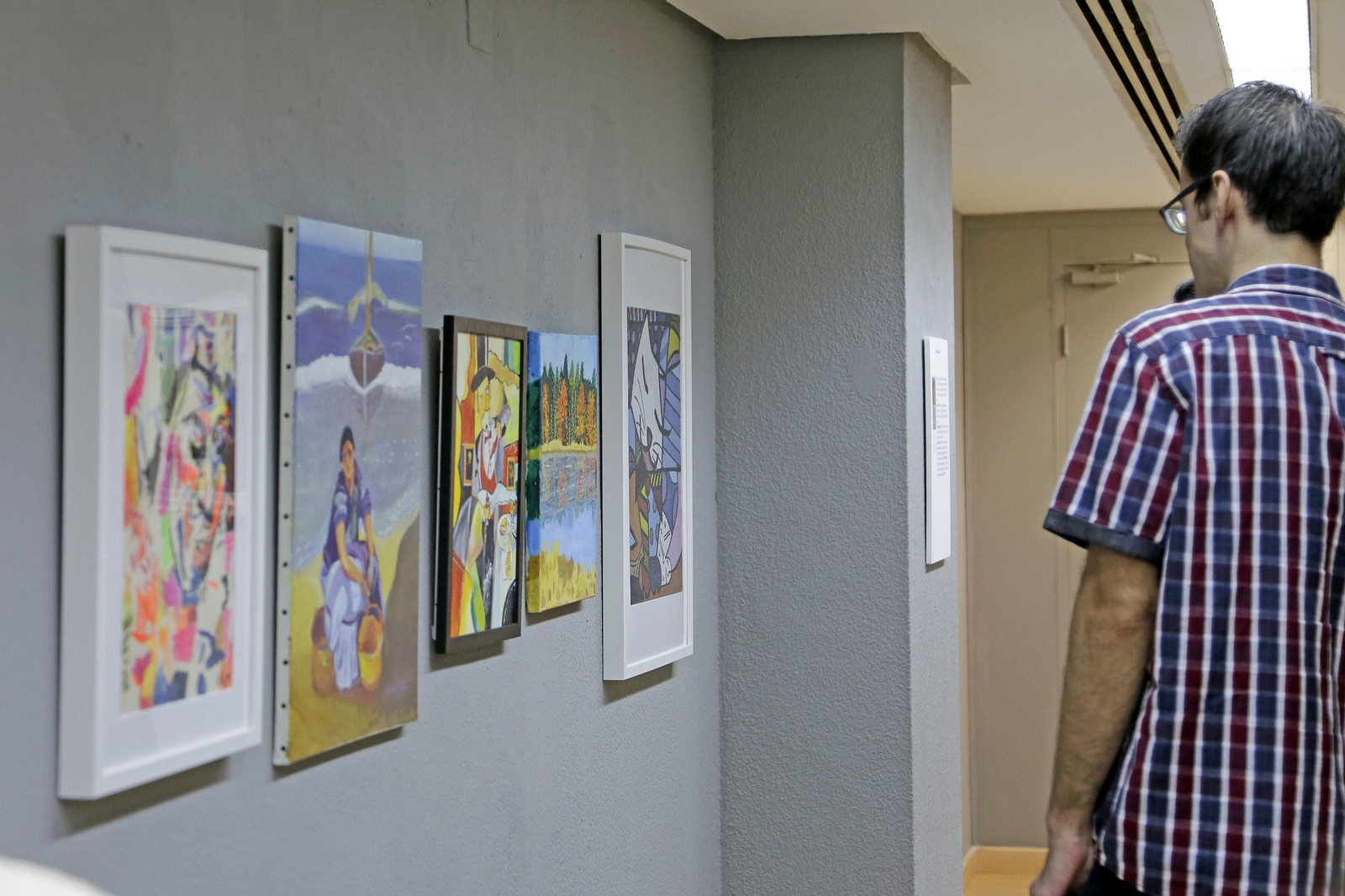 Inauguración de la exposición 'Ictus y Arte' en sala Arte a Diario