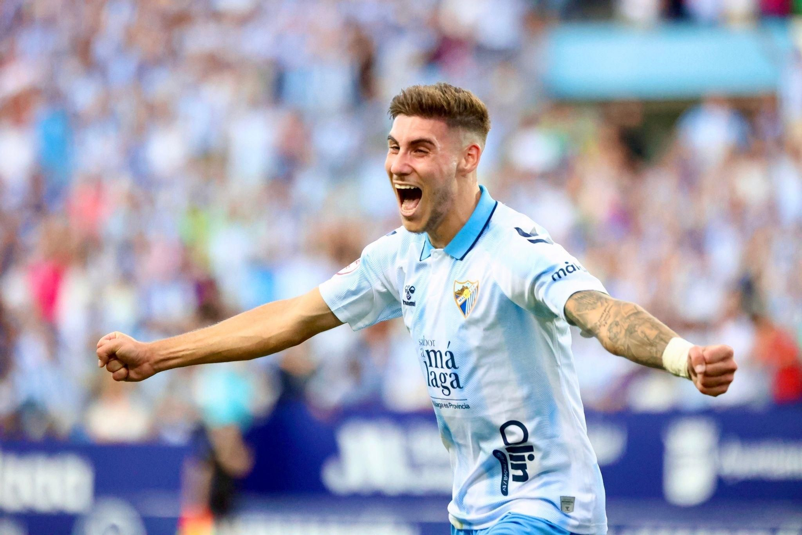 La ida de la final entre Málaga CF y Nàstic, en fotos