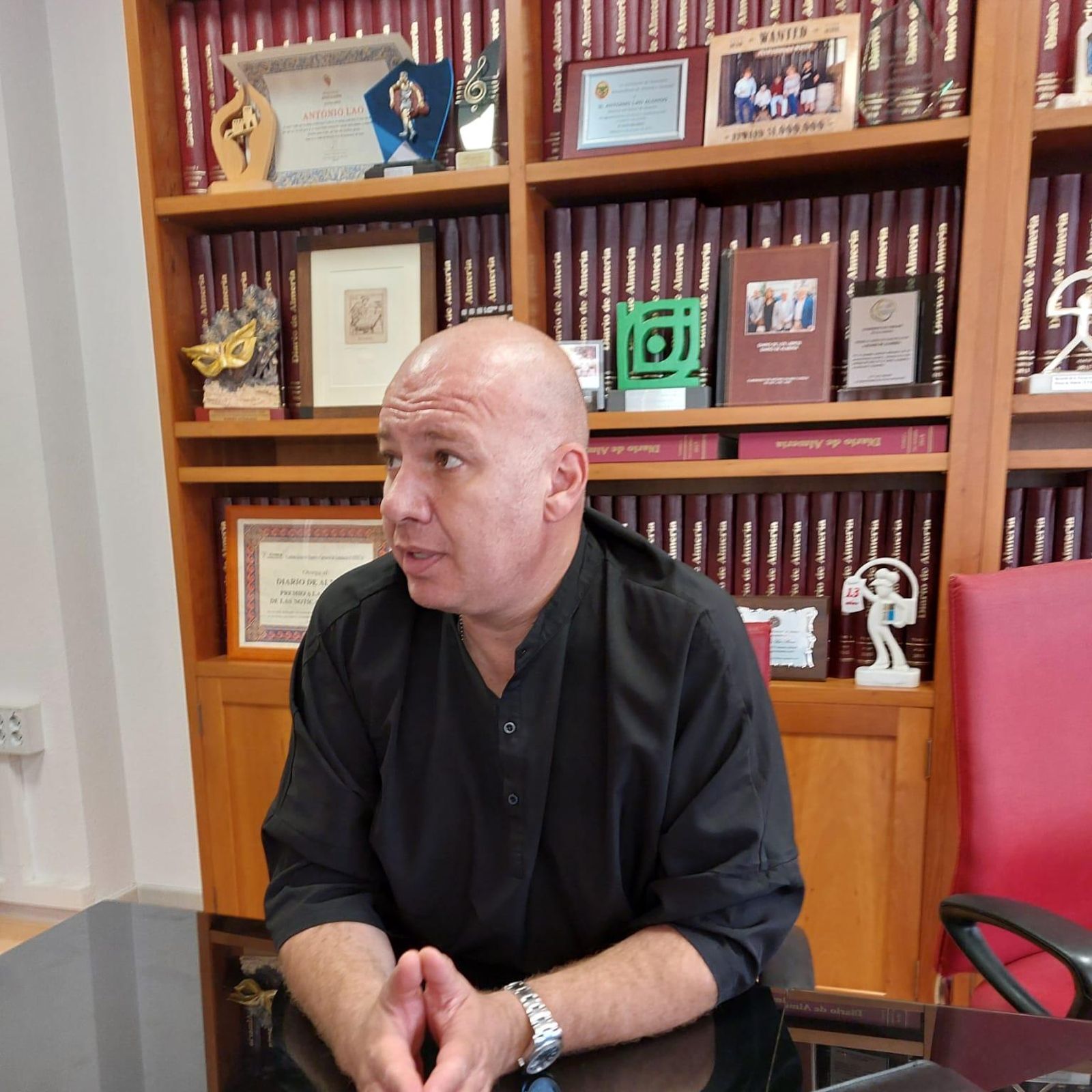 Fady Zaidan, responsable de Almería Entertainment Group SL, en la redacción de Diario de Almería.