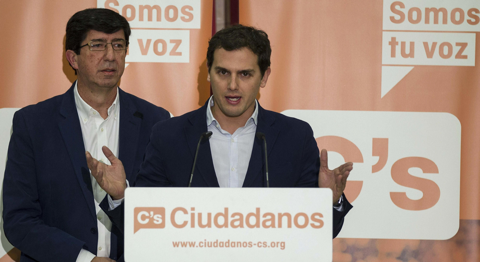 Albert Rivera y Juan Marín.