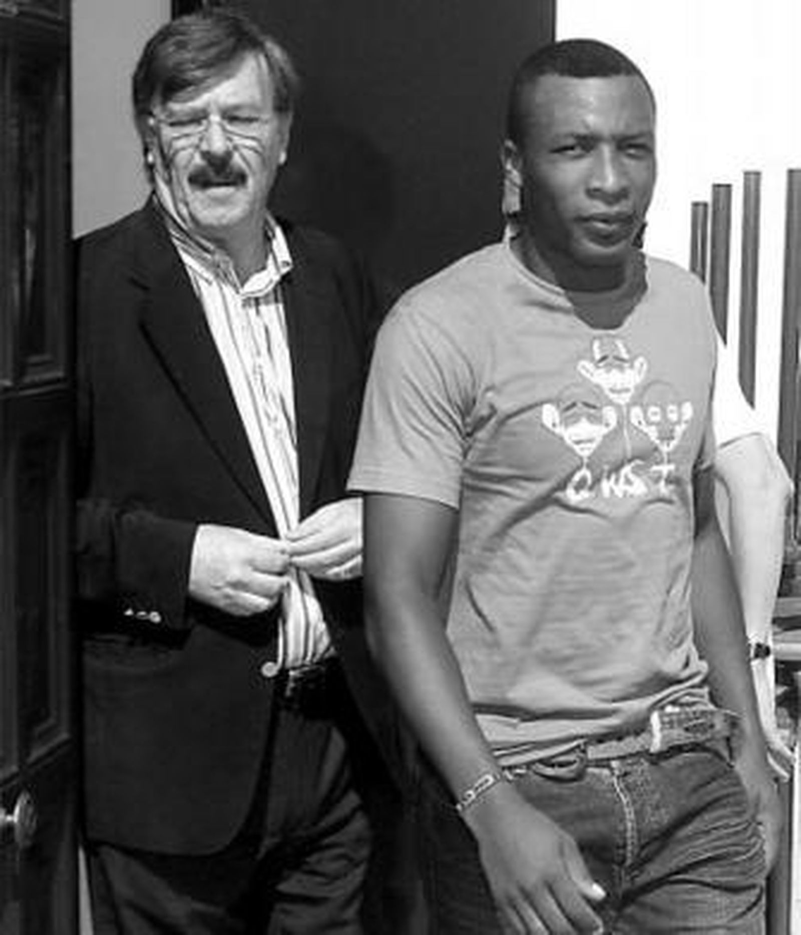 Congo, el día de su presentación en el Recreativo.