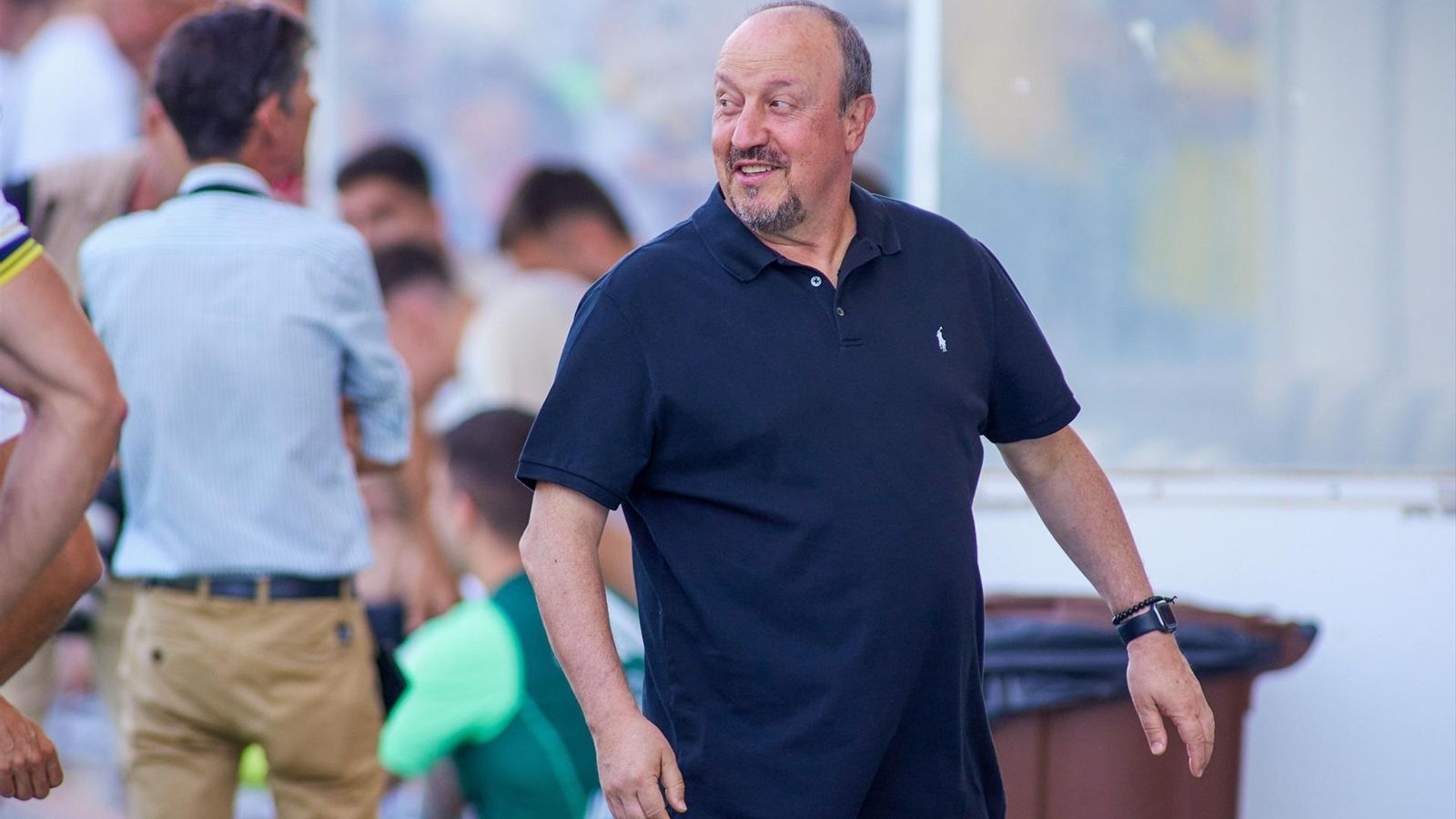 Rafa Benítez, en un partido amistoso del Celta en el estadio Algarve.