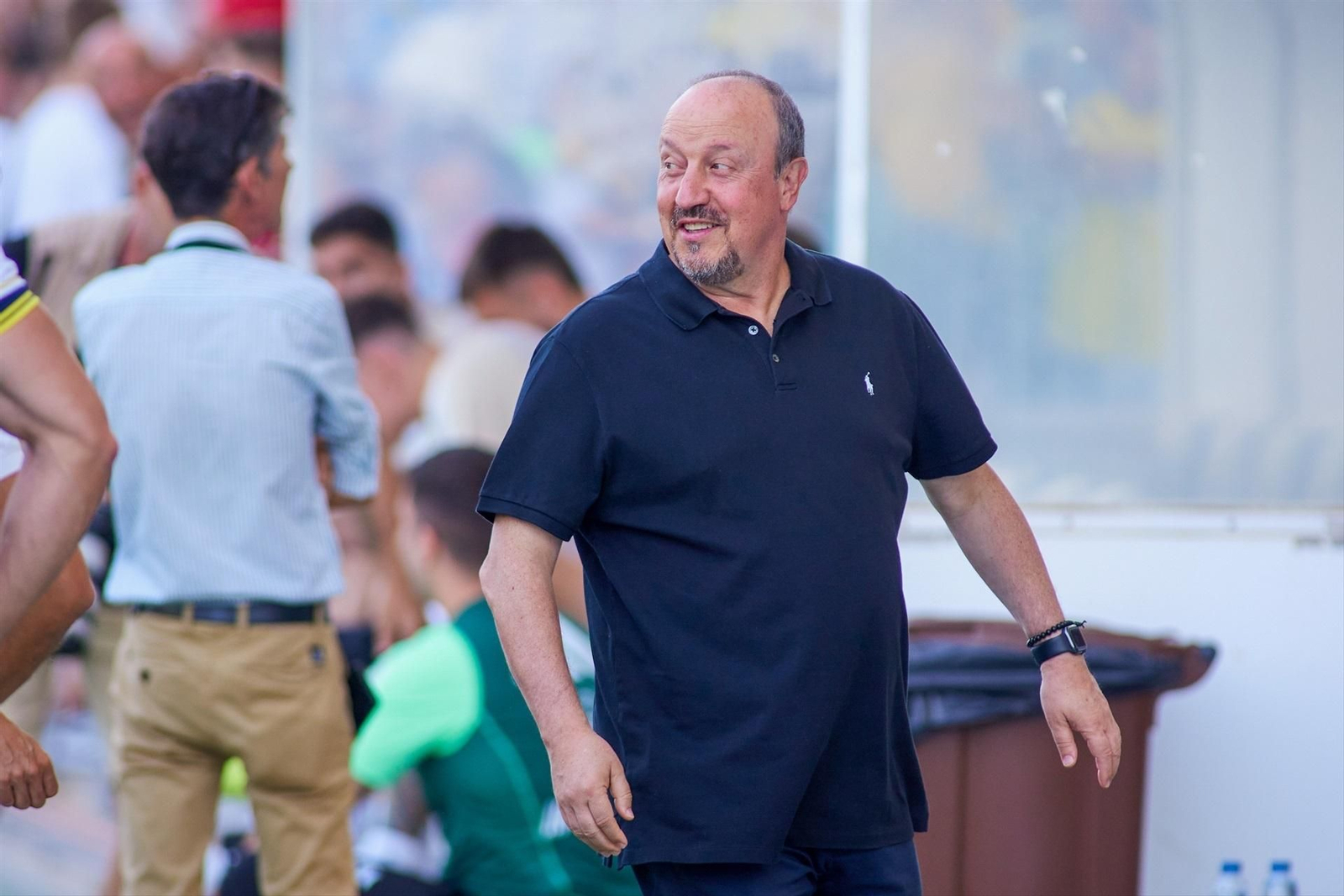 Rafa Benítez, en un partido amistoso del Celta en el estadio Algarve.