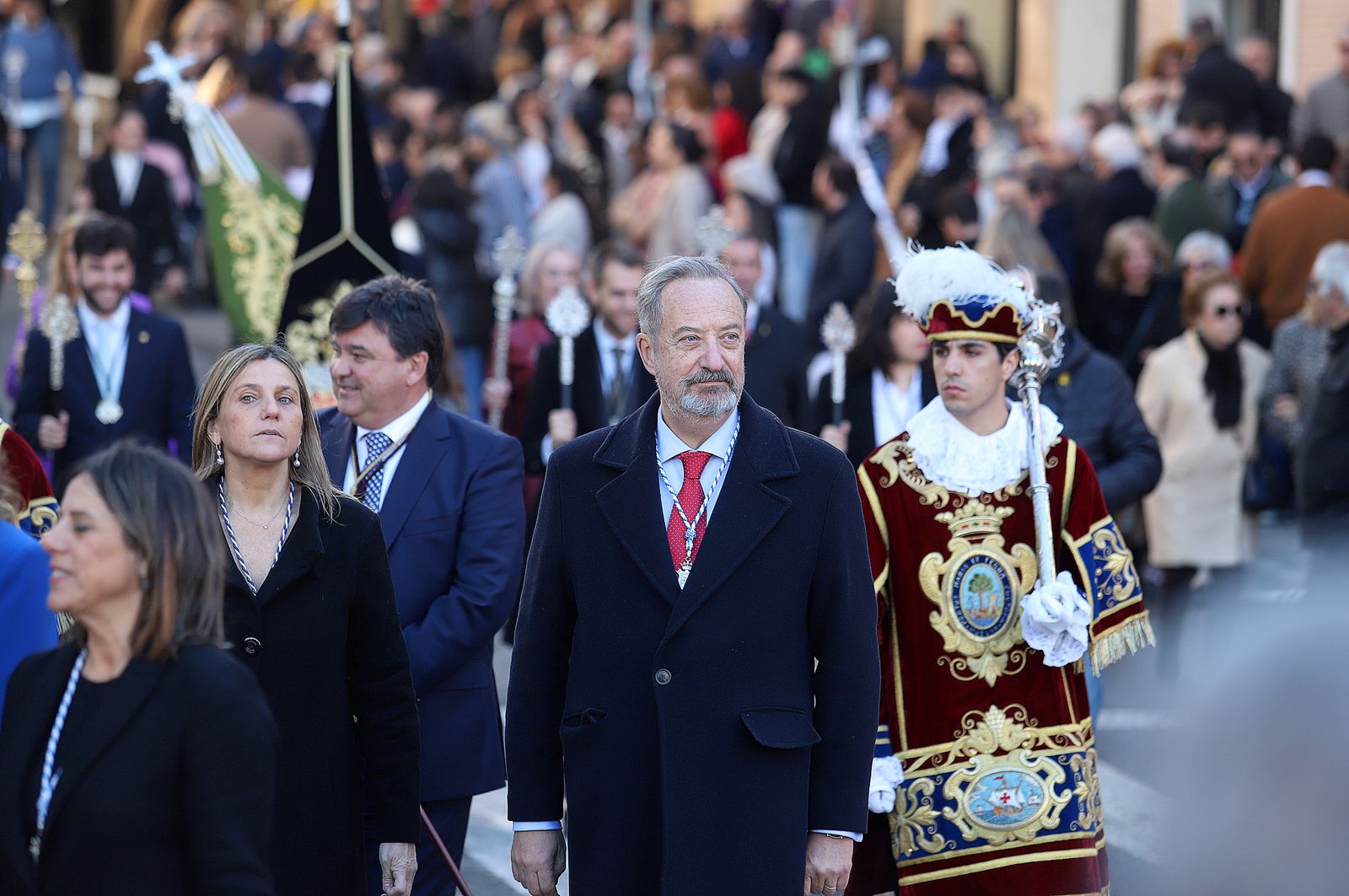 Imágenes del ambiente en la procesión de San Sebastián