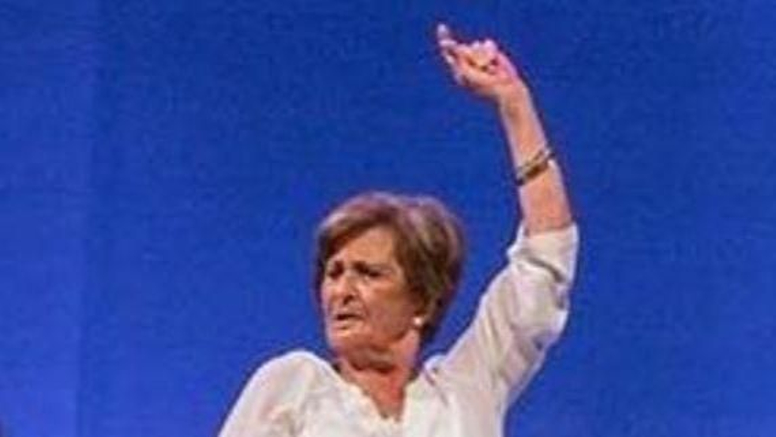 Chati Rosso, en un homenaje que se le rindió en el año 2015.