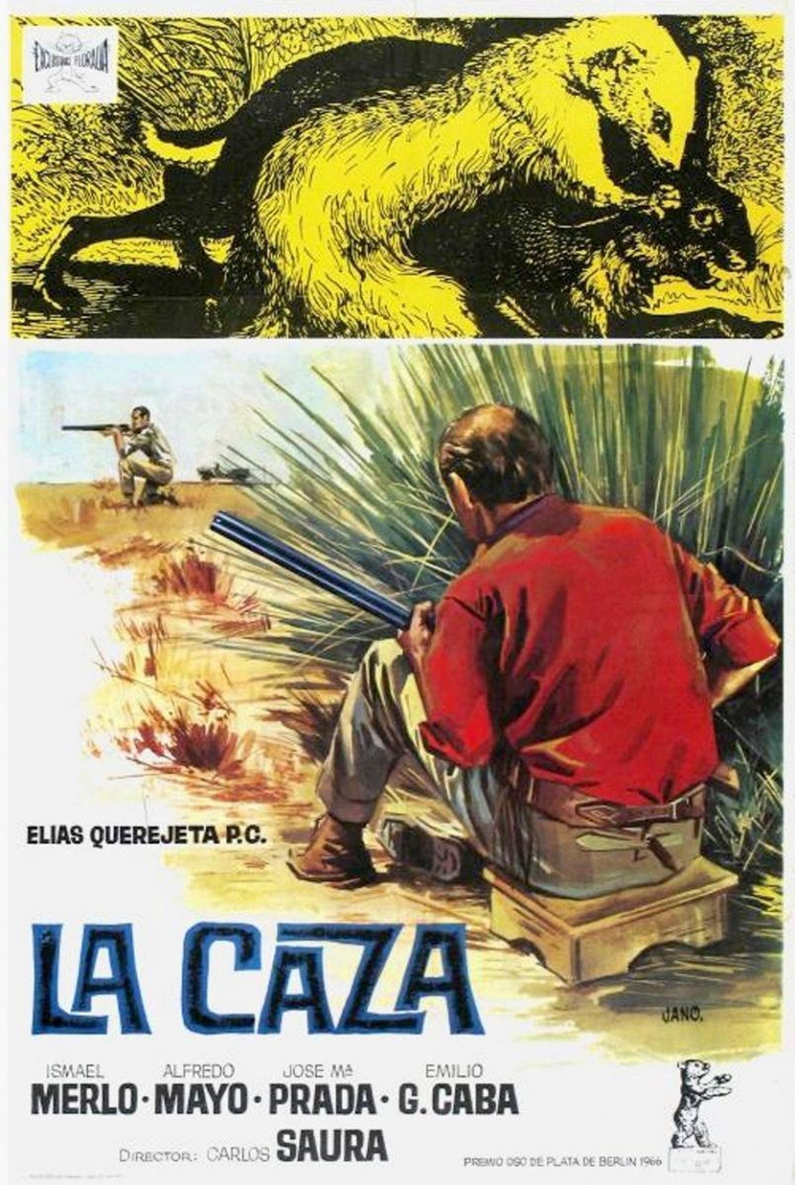 El cartel anunciador de 'La caza'.