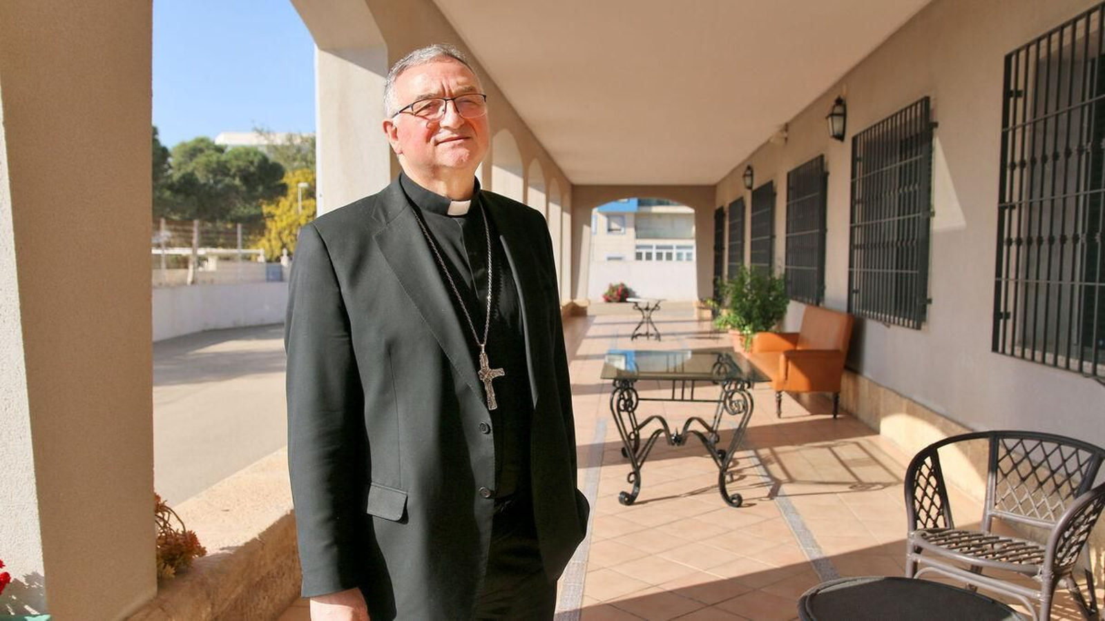 Antonio Gómez Cantero en la Casa Sacerdotal de Aguadulce.