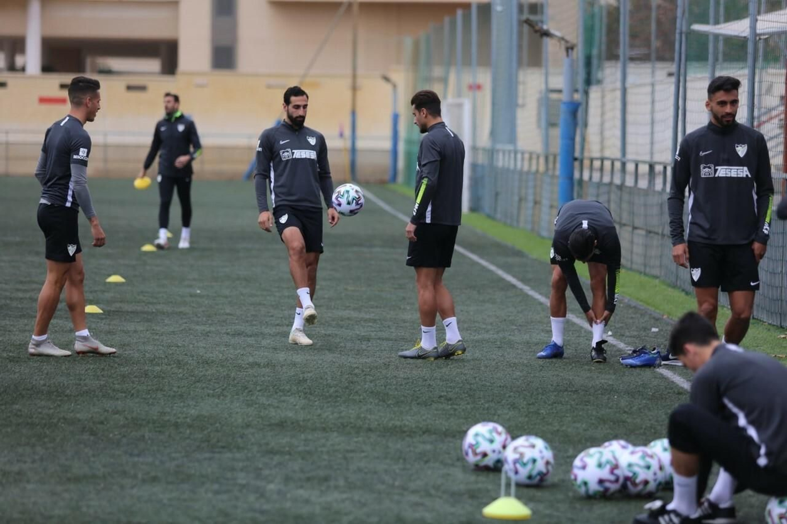 Las fotos del entrenamiento del Málaga en El Romeral