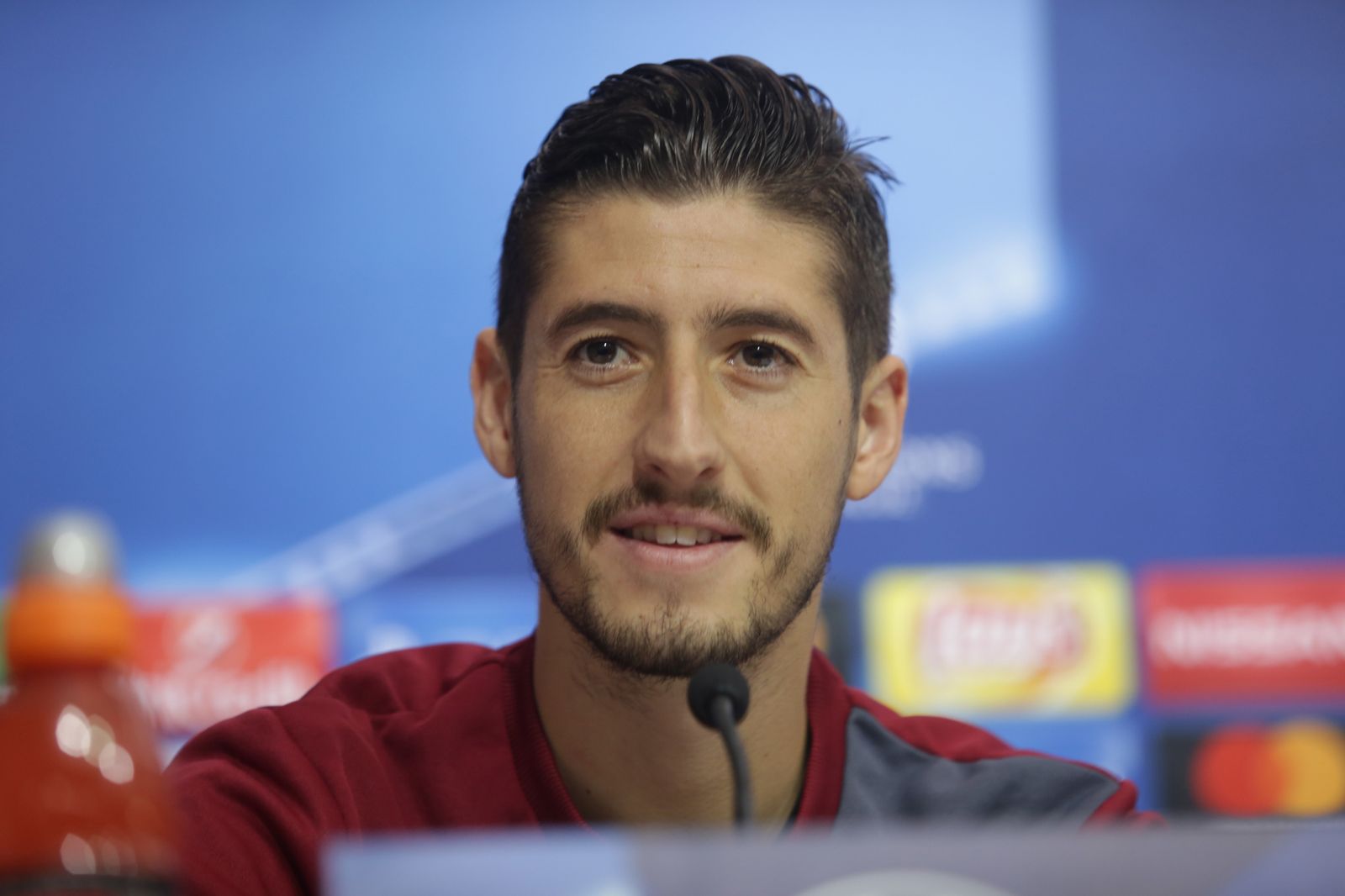 Escudero, en la sala de prensa.