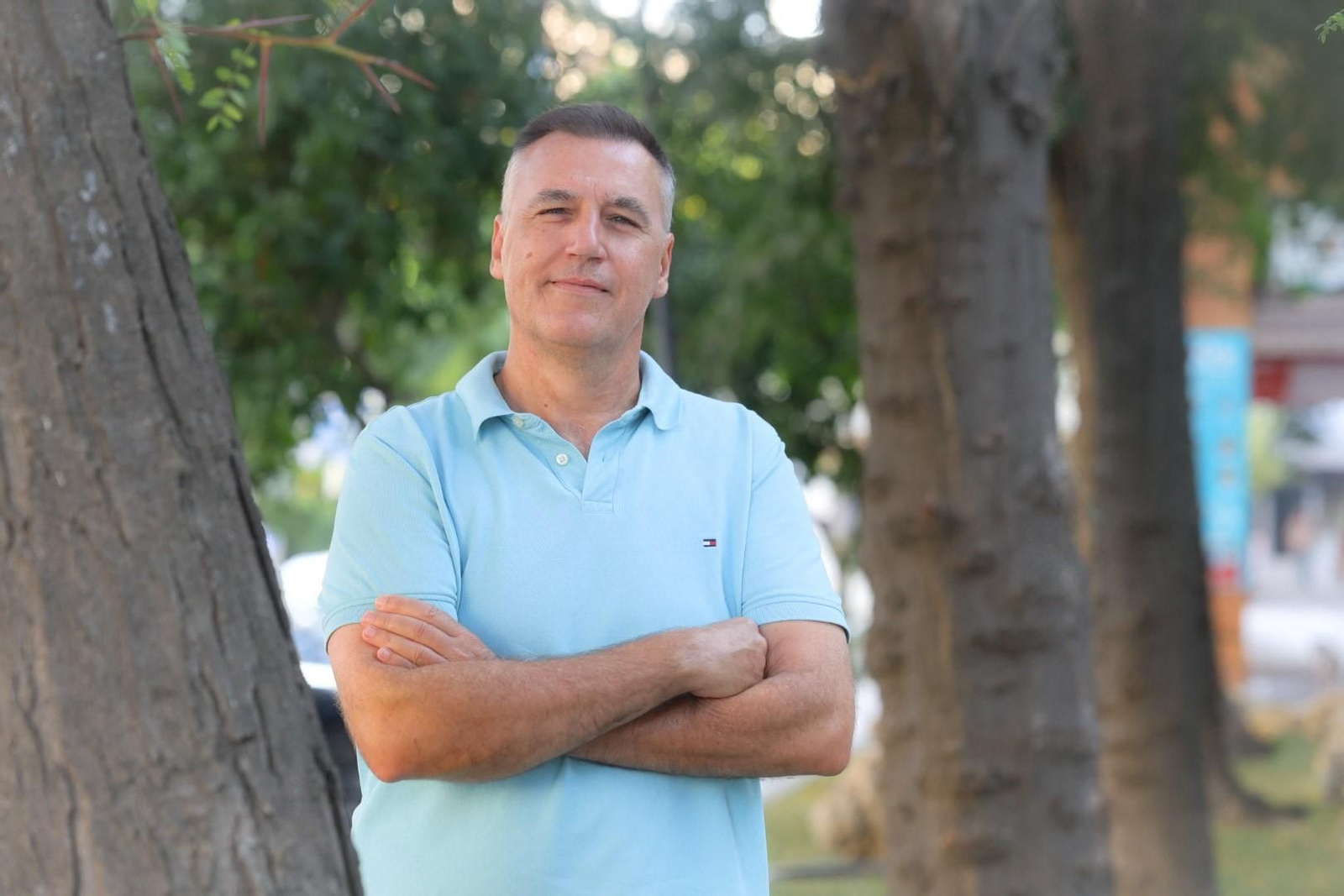 El nuevo secretario provincial de Satse Huelva, Antonio Pérez Falcón, para su entrevista con 'Huelva Información'.