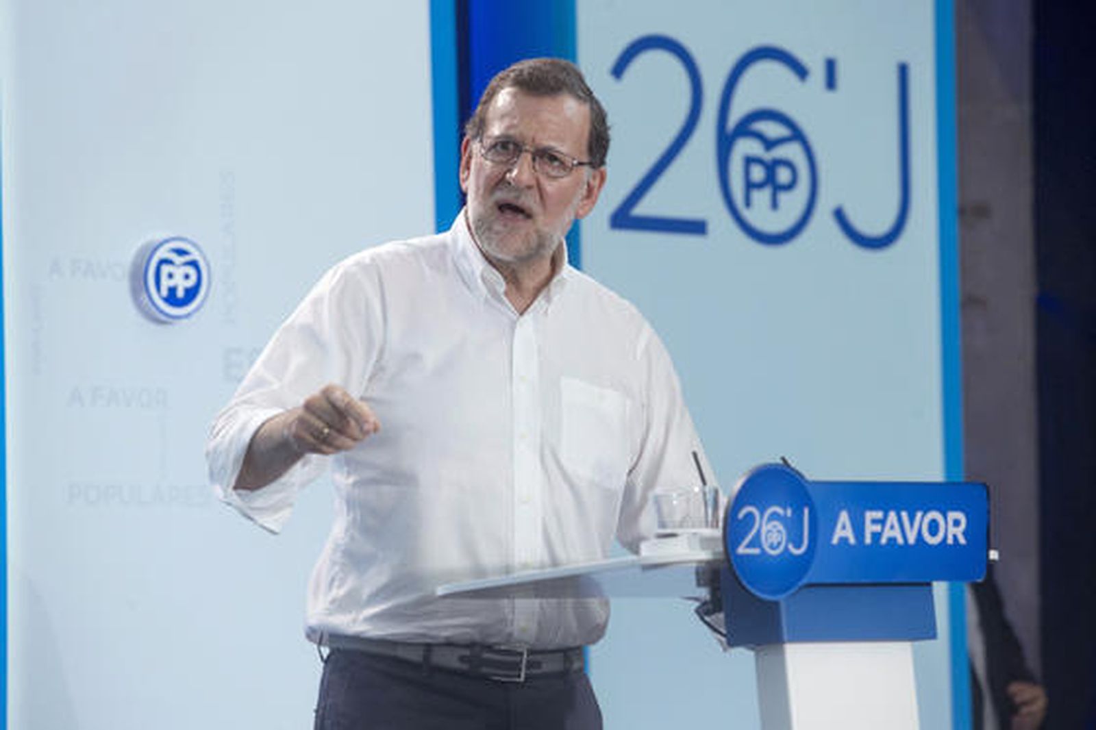 Rajoy, en su intervención.  Foto: EFE