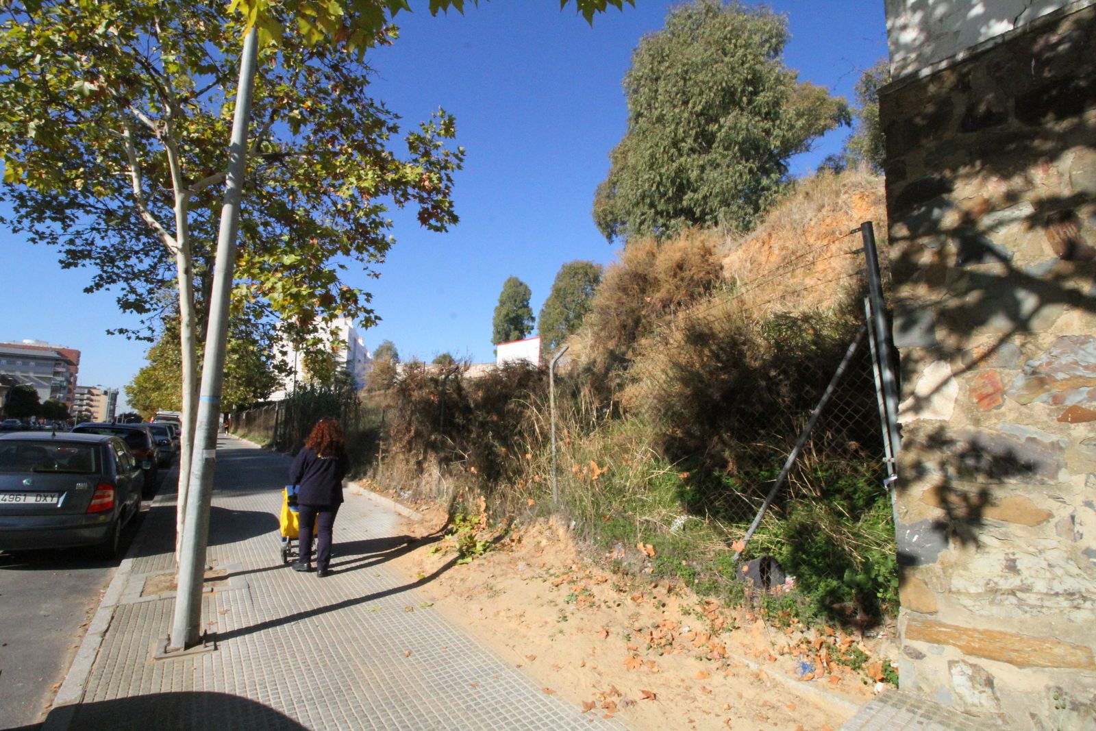 Un aspecto del Cabezo Roma en la calel Fray Junípero Serra.