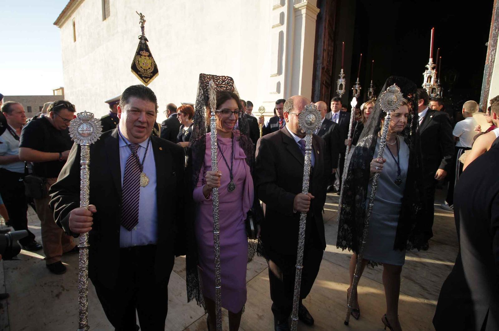 Imágenes del Señor de Pasión en la procesión del centenario de la hermandad